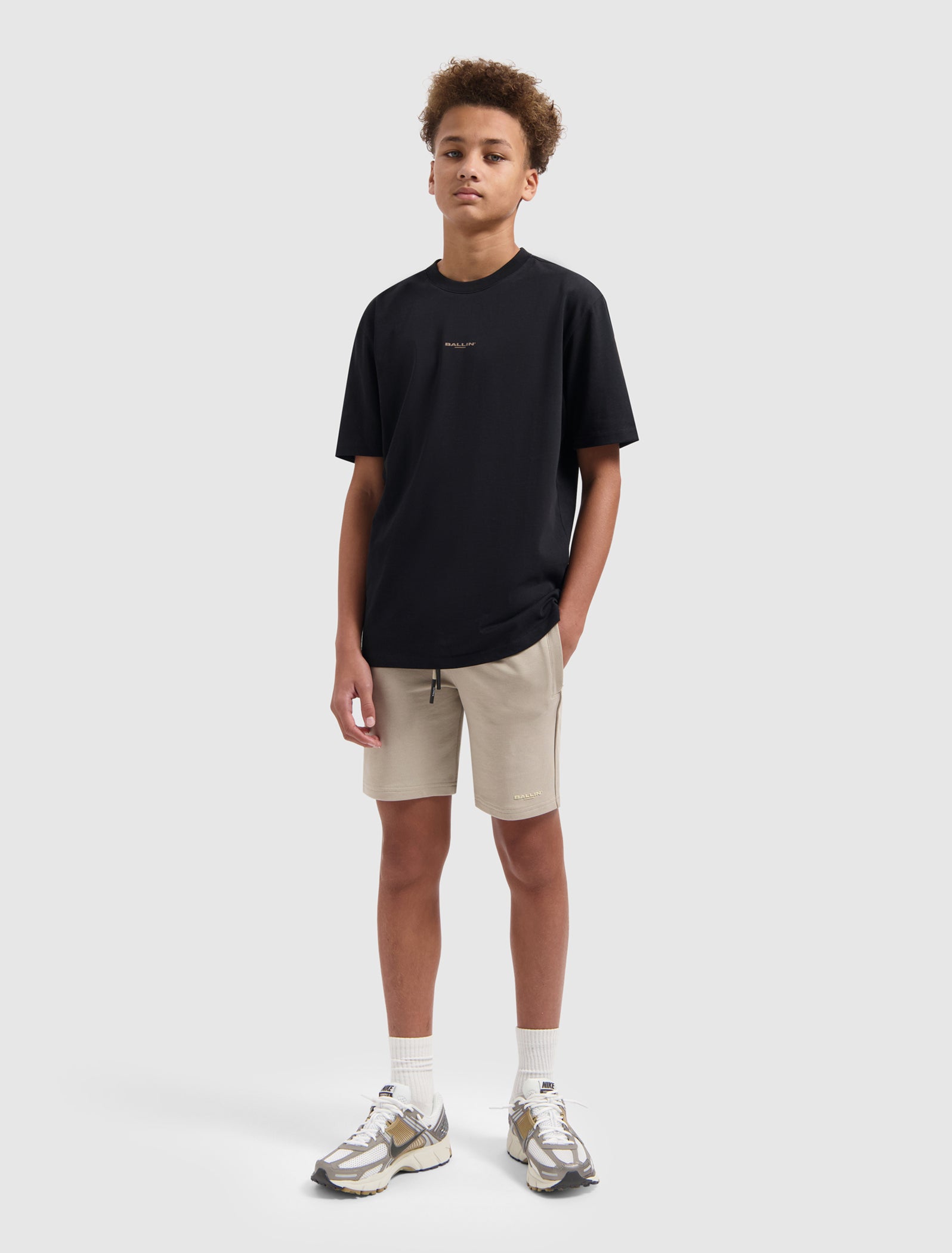 Junior Original Logo Short | Taupe