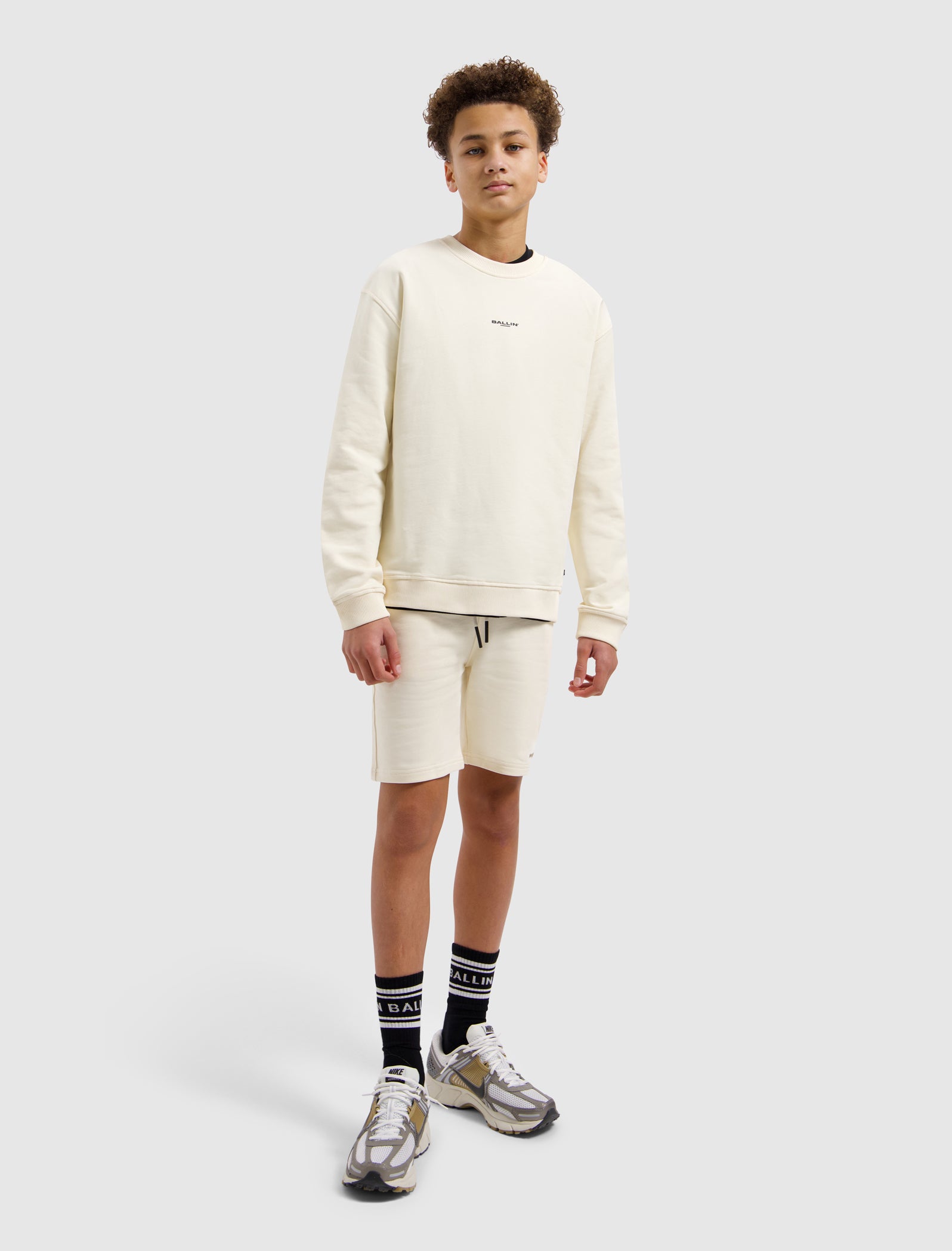 Junior Original Logo Short | Ecru