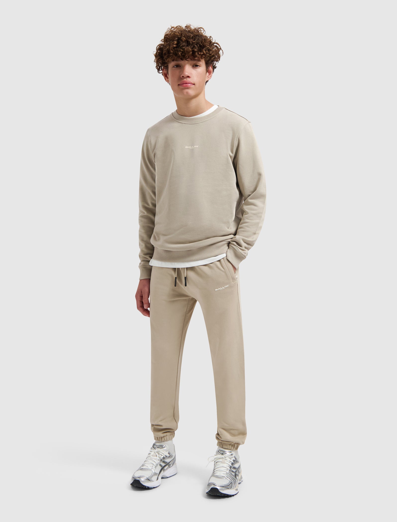 Junior Original Logo Pants | Taupe