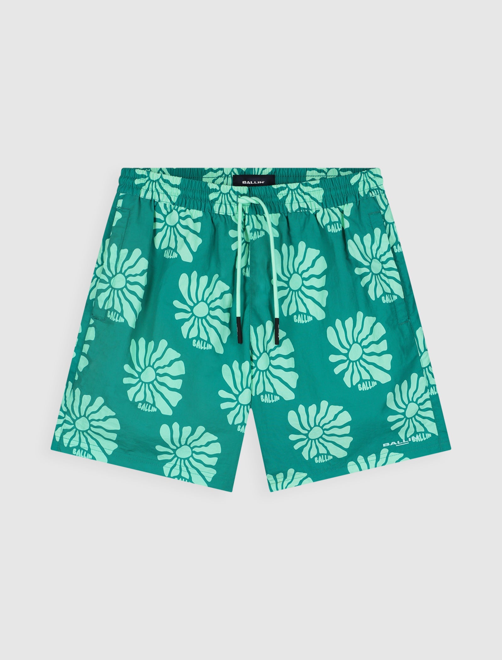 Junior Sunshine AOP Swim Shorts | Green