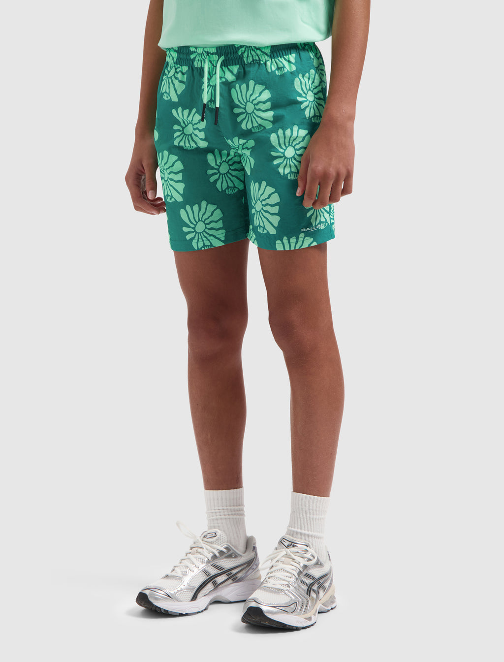 Junior Sunshine AOP Swim Shorts | Green