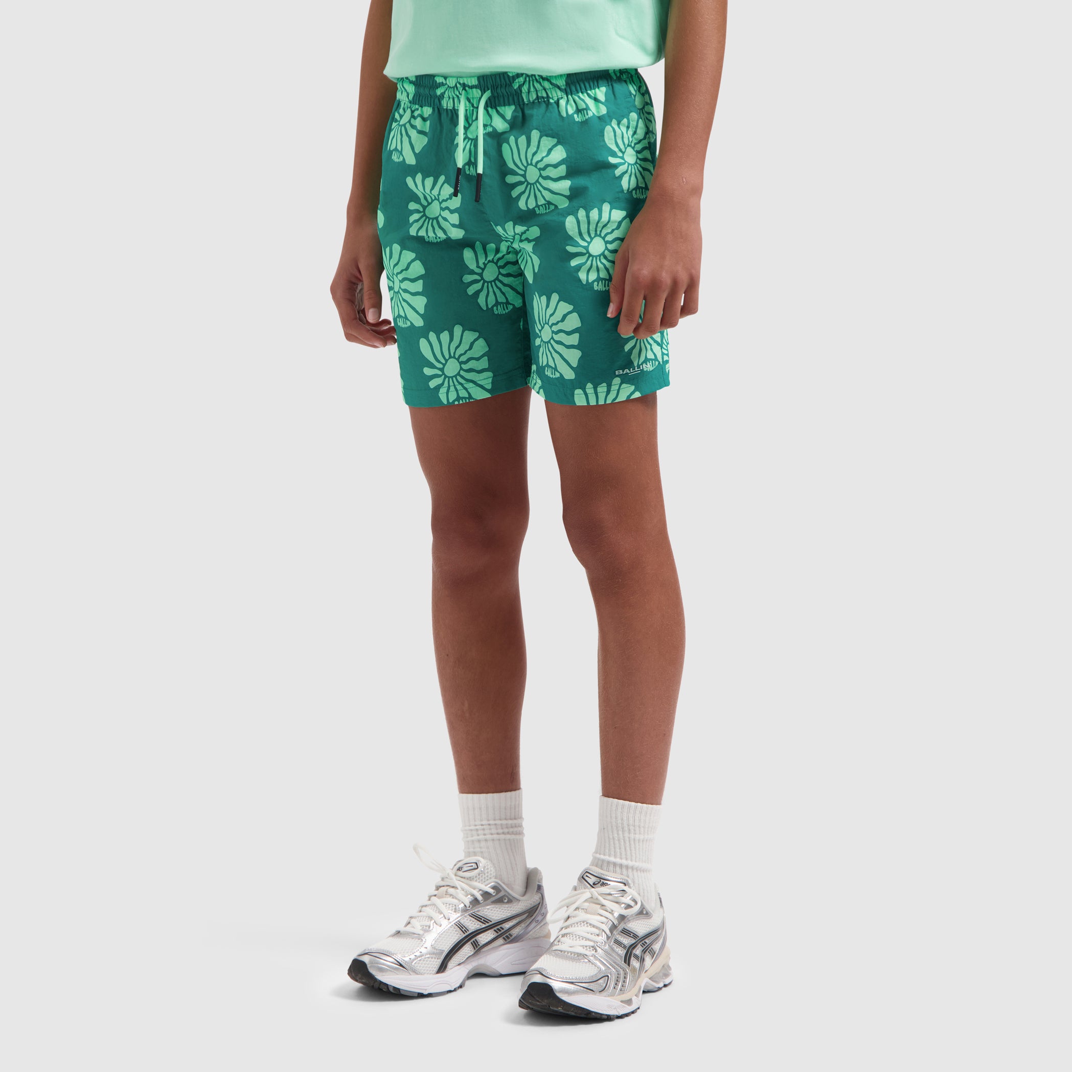 Junior Sunshine AOP Swim Shorts | Green
