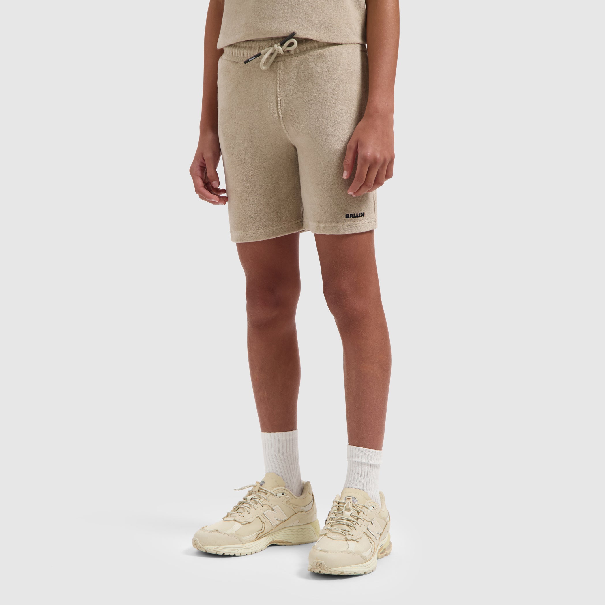 Junior Terry Logo Short | Taupe