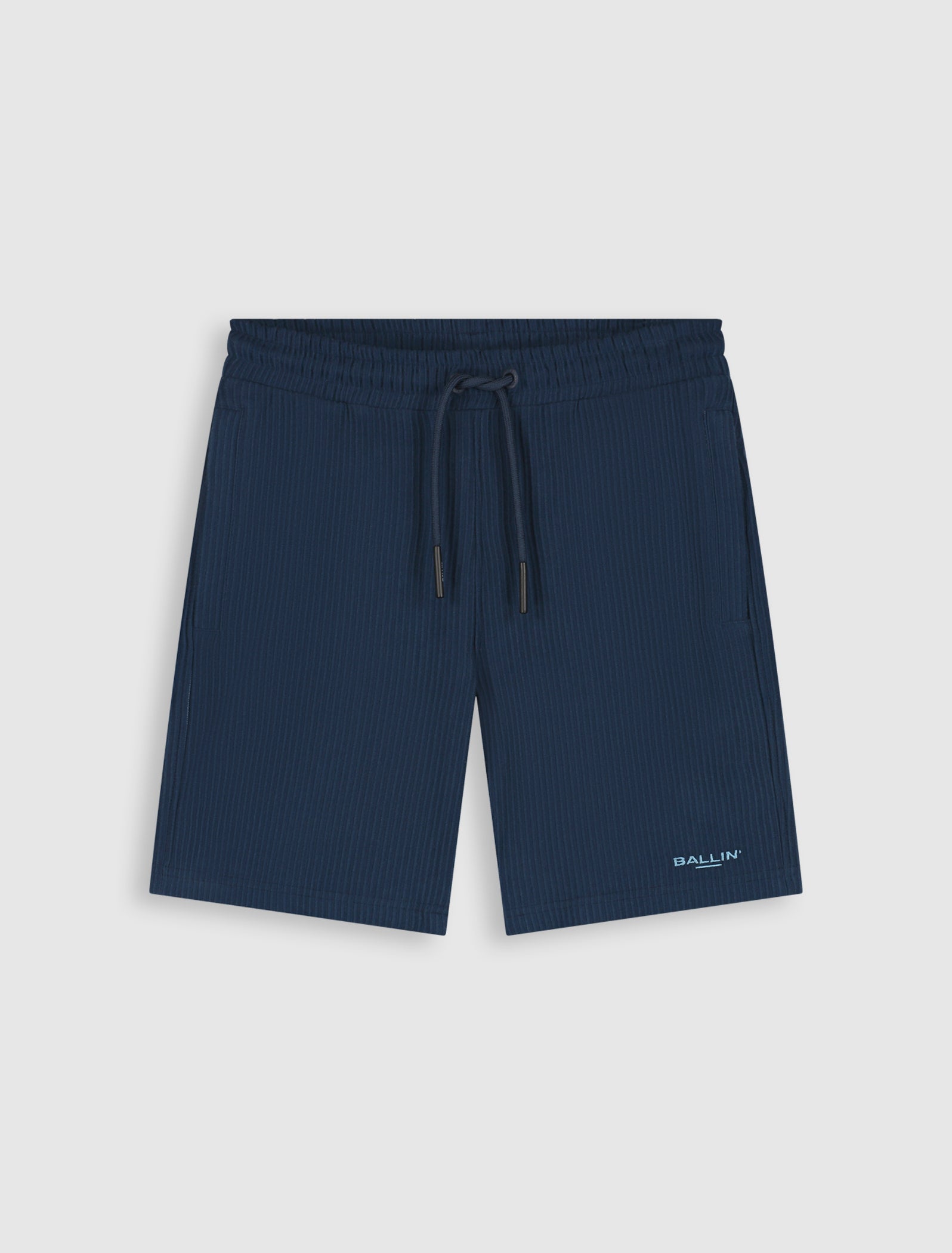 Junior Vertical Stripes Short | Navy