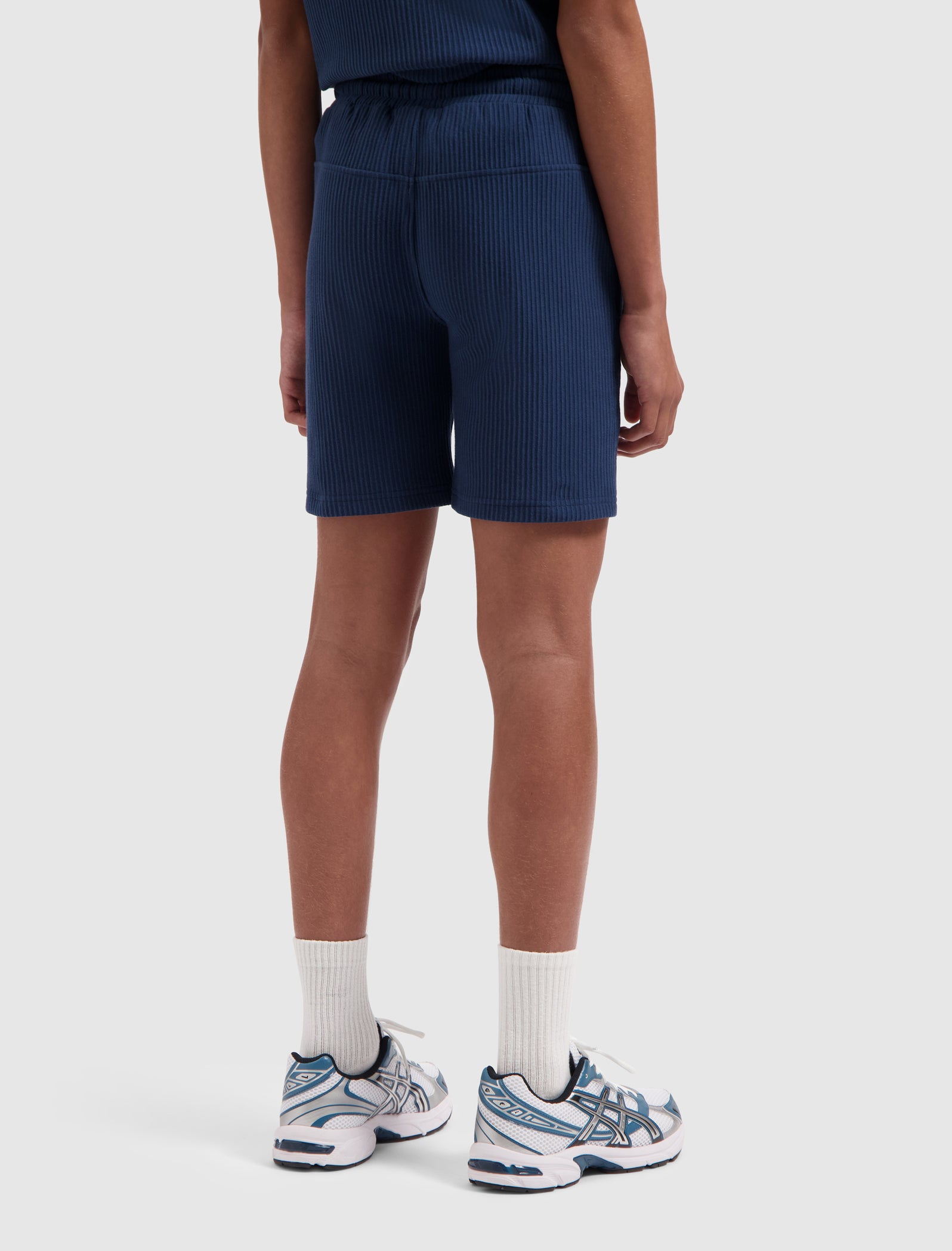 Junior Vertical Stripes Short | Navy