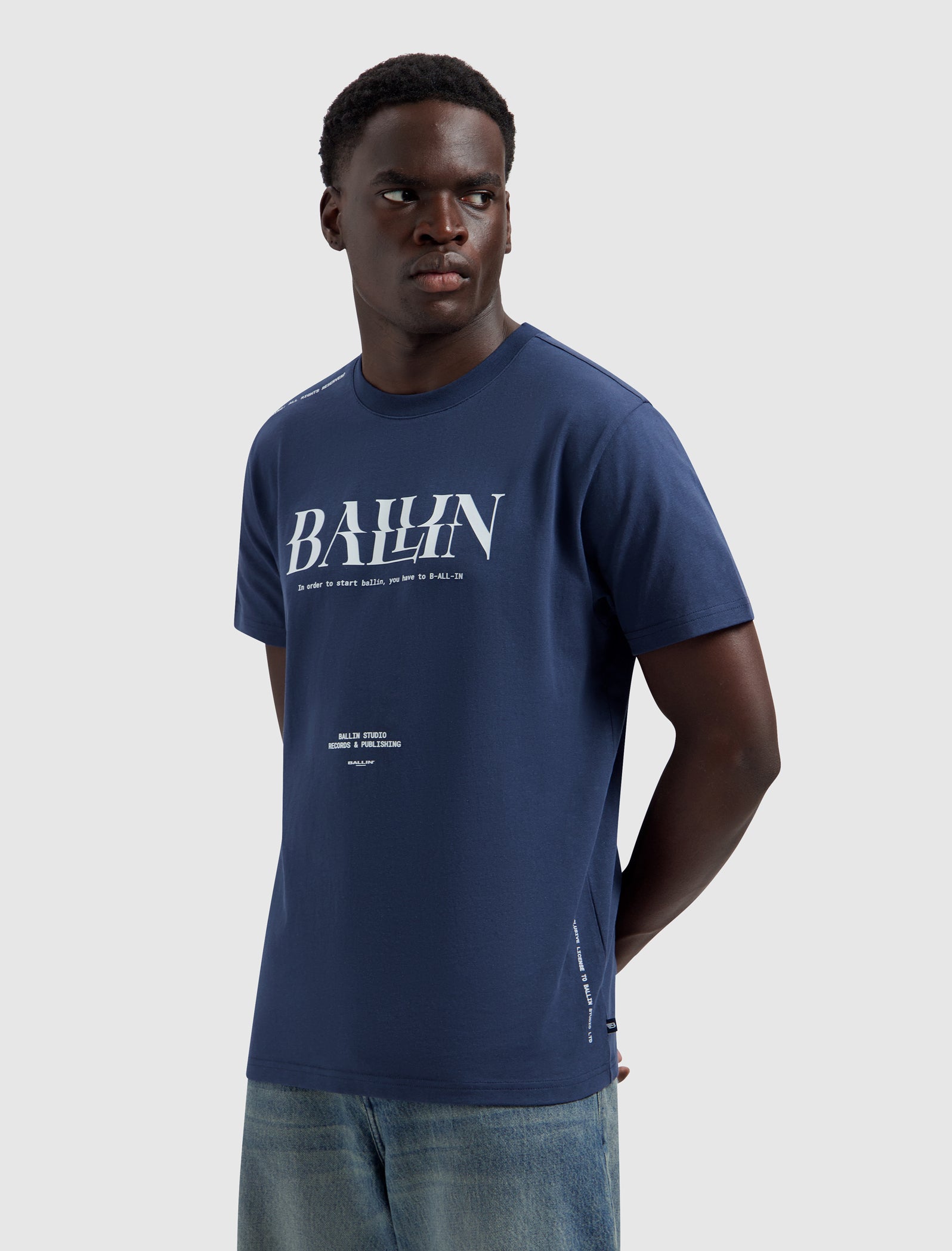 Glitch Logo T-shirt | Navy