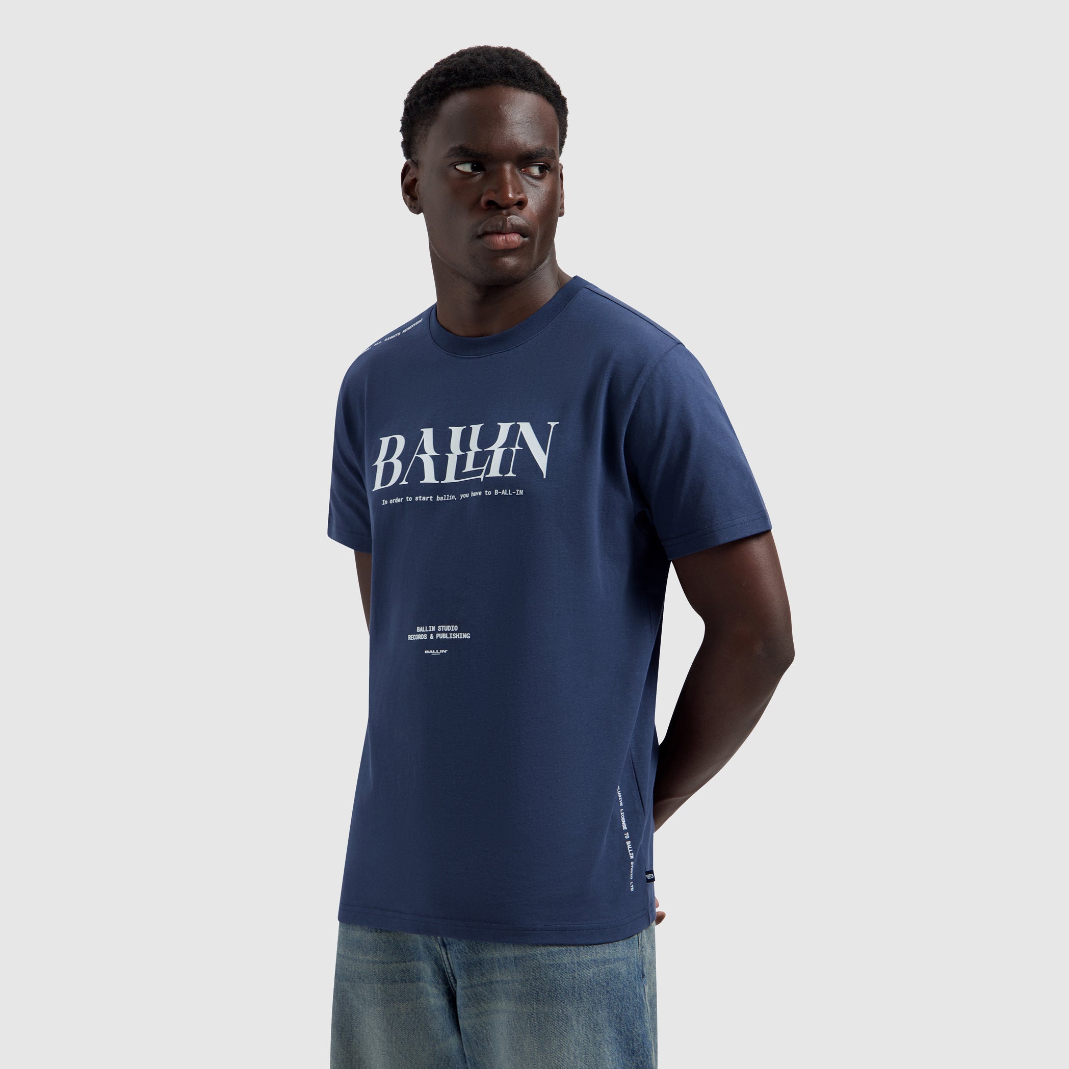 Glitch Logo T-shirt | Navy