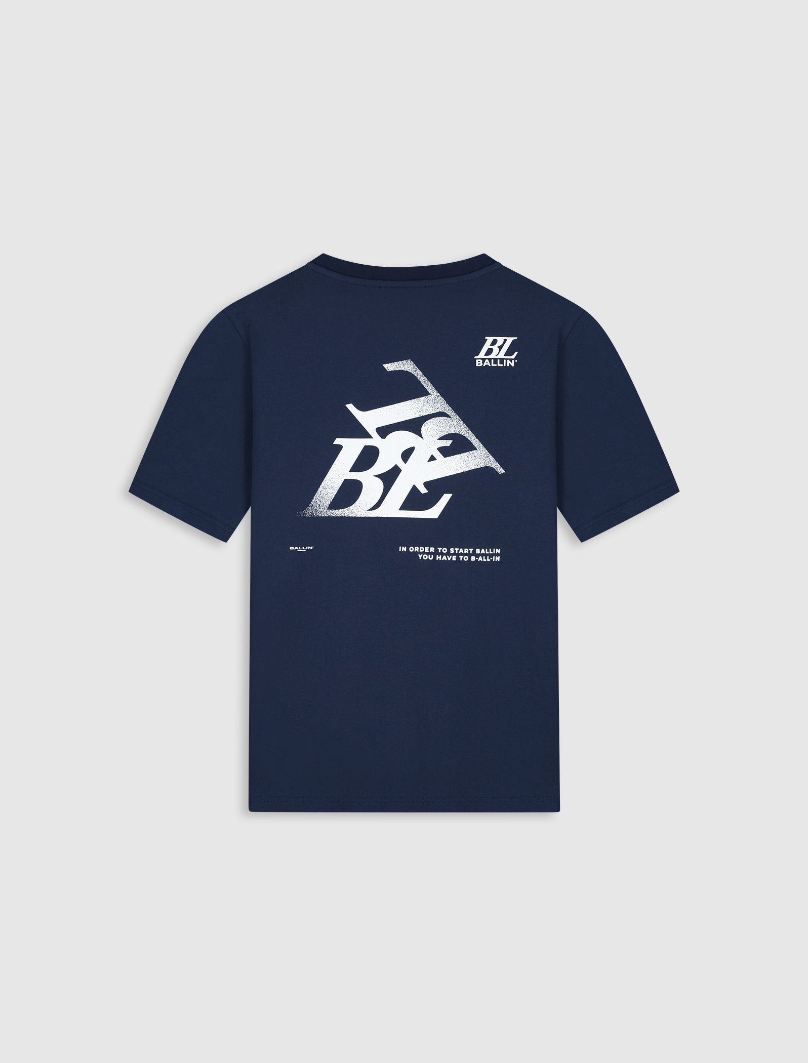 Monogram Spray Logo T-shirt | Navy