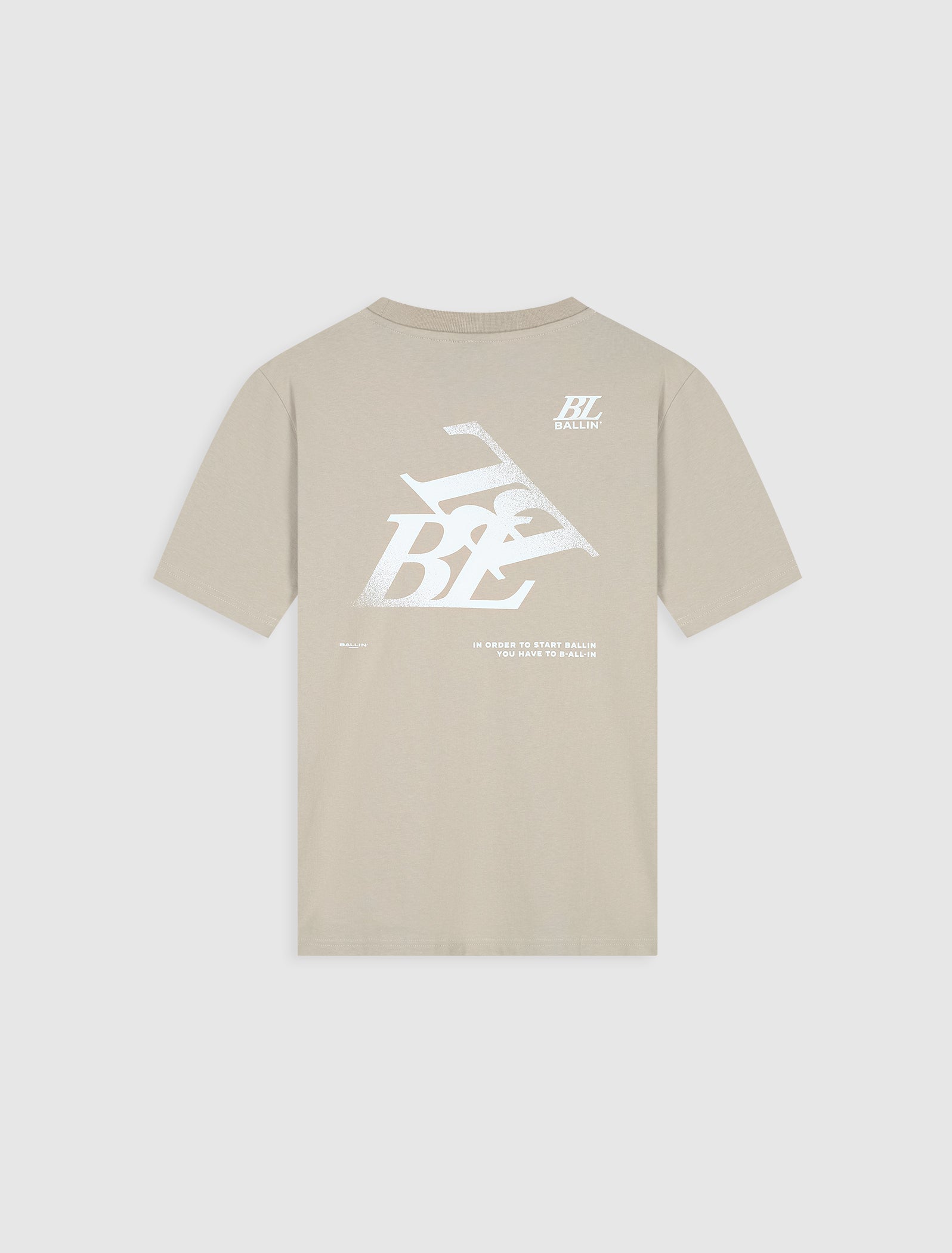 Monogram Spray Logo T-shirt | Taupe