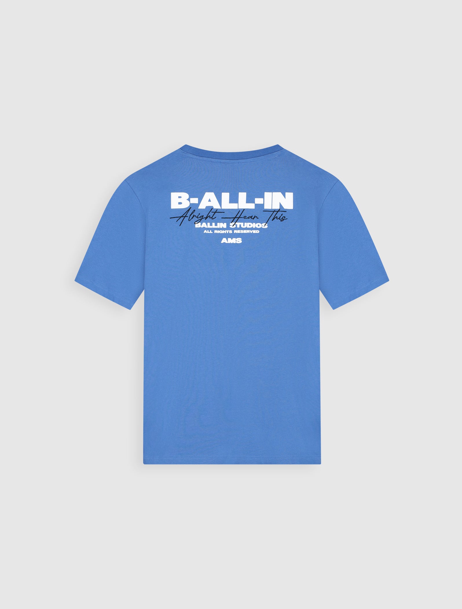 Alright Hear This T-shirt | Faded Cobalt
