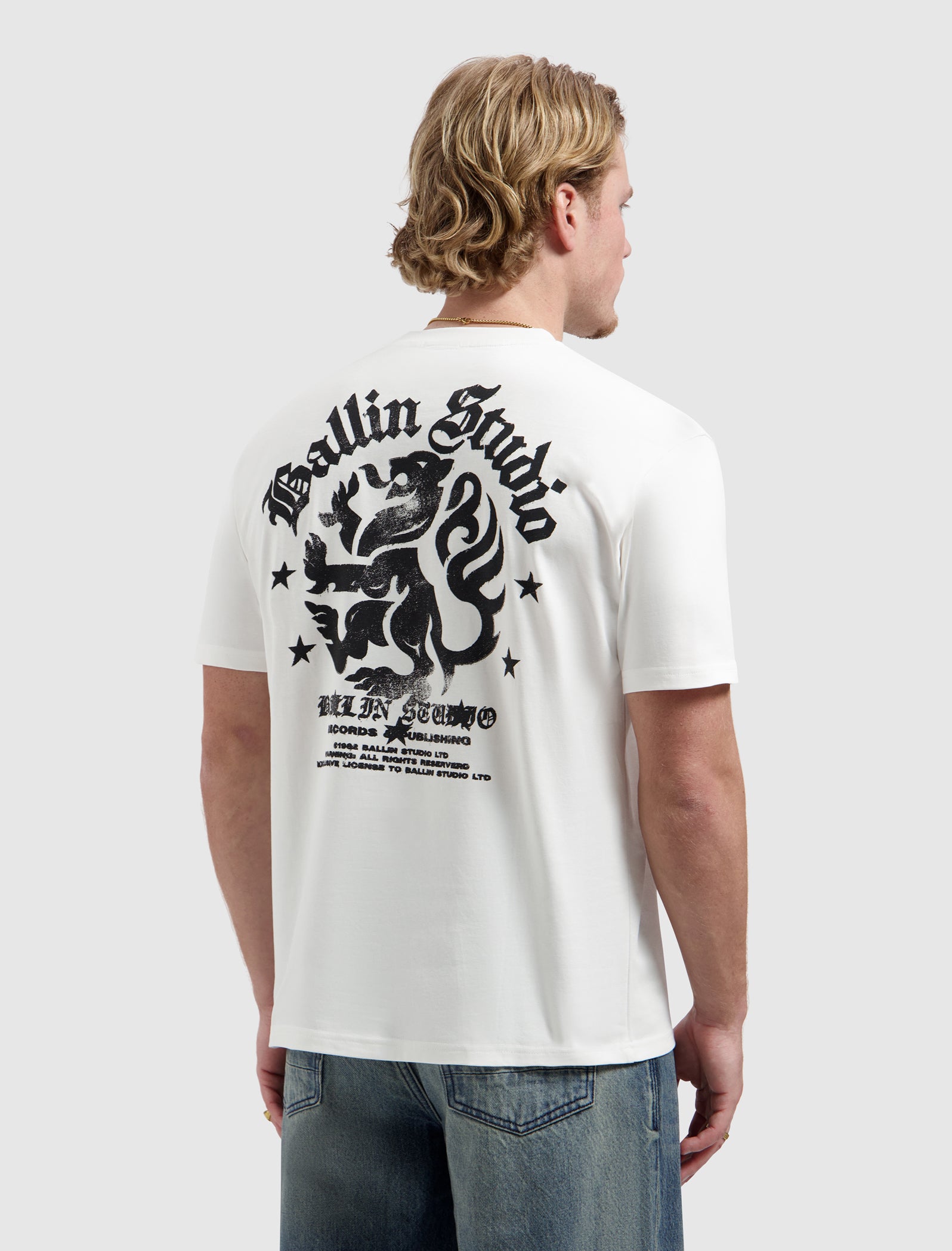 Ballin Studio Emblem T-shirt | Off White