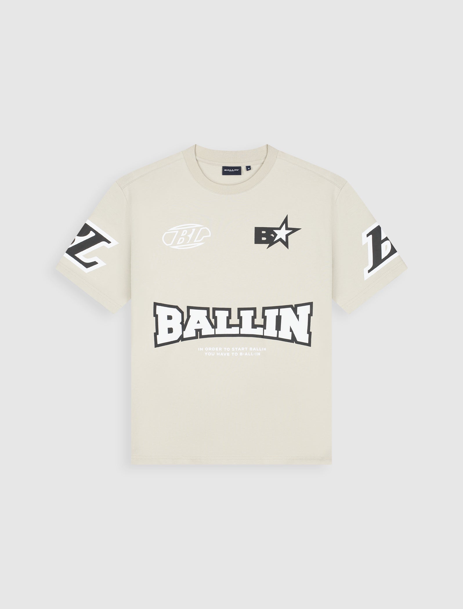 Racing Logo T-shirt | Taupe