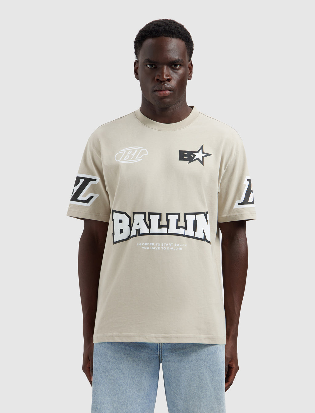 Racing Logo T-shirt | Taupe