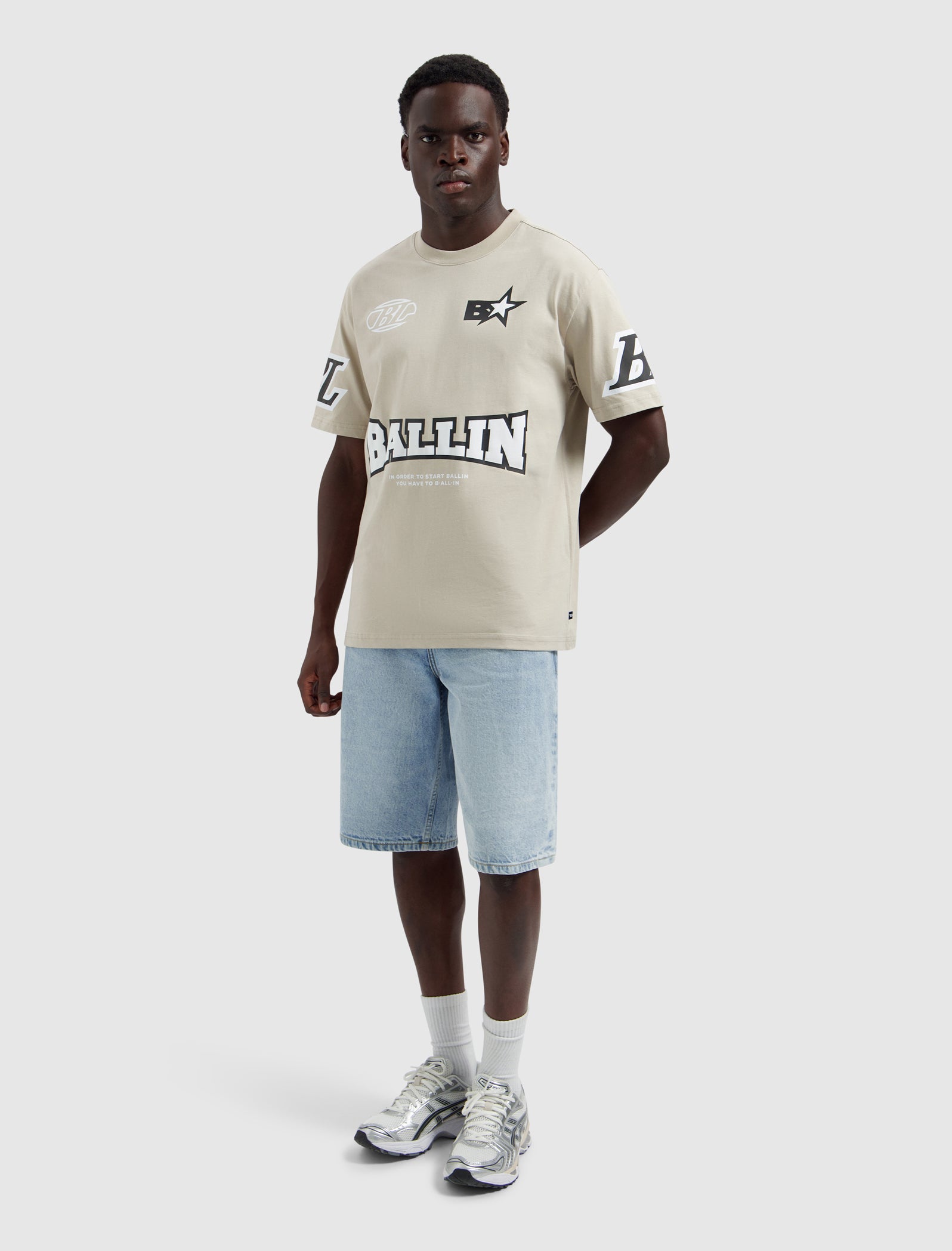 Racing Logo T-shirt | Taupe