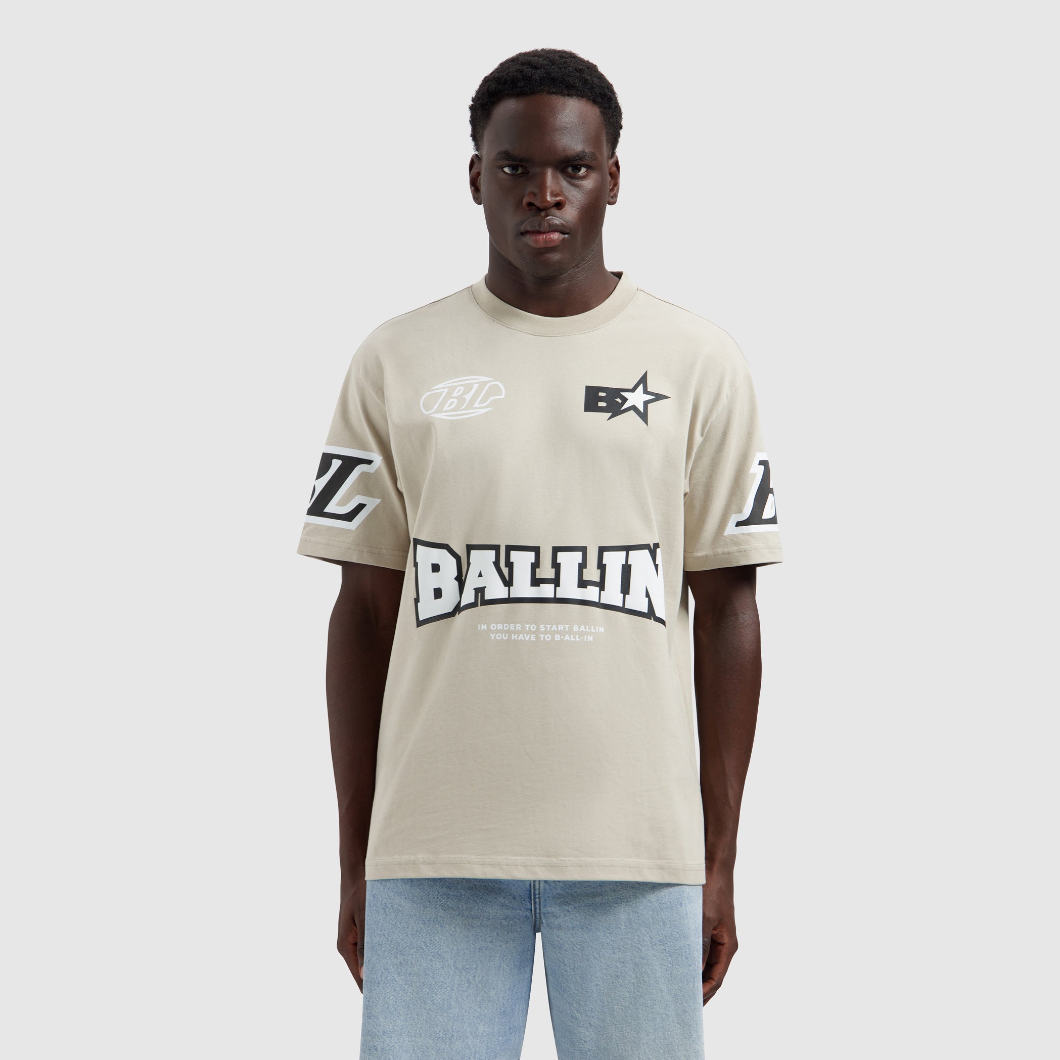 Racing Logo T-shirt | Taupe