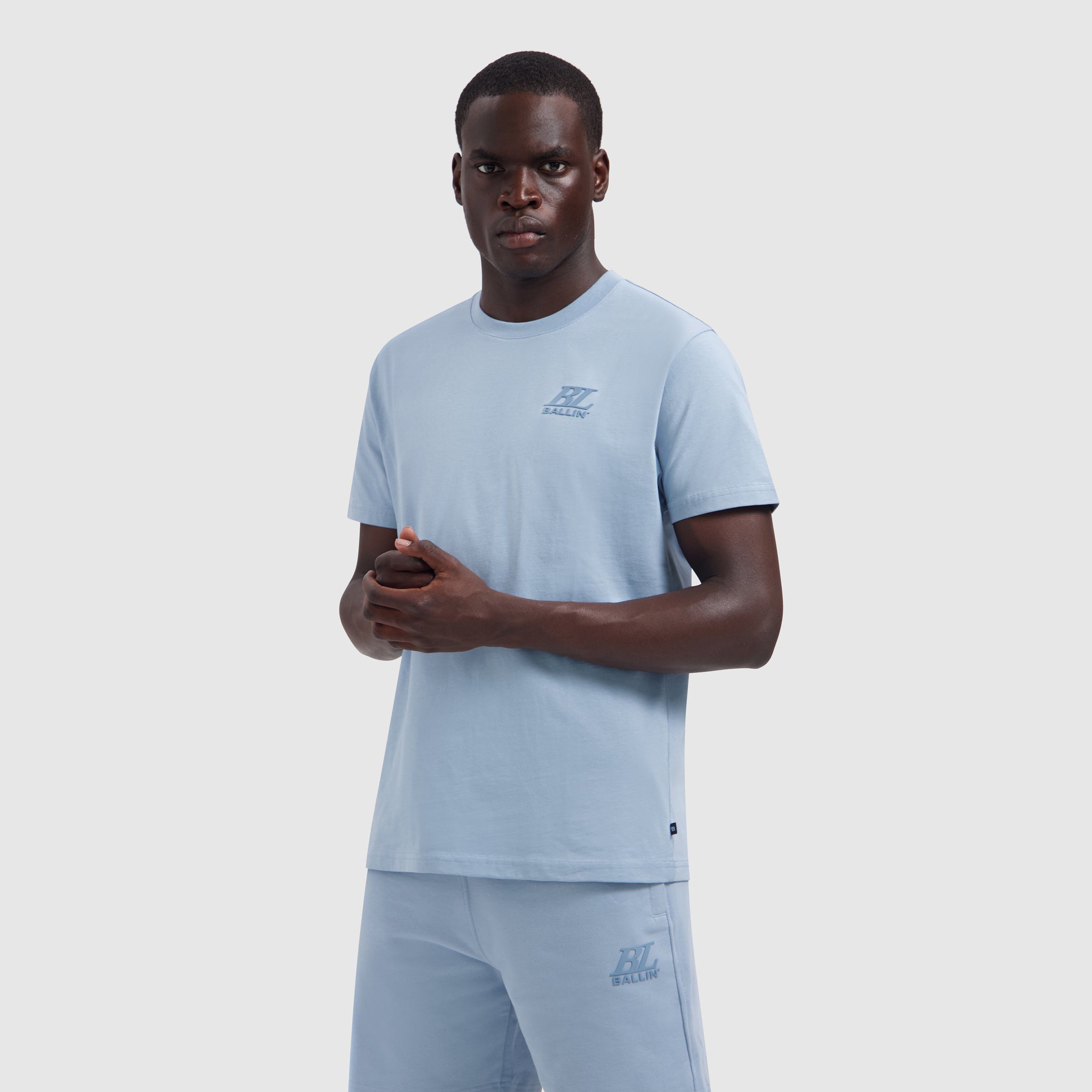 Monogram T-shirt | Blue Grey