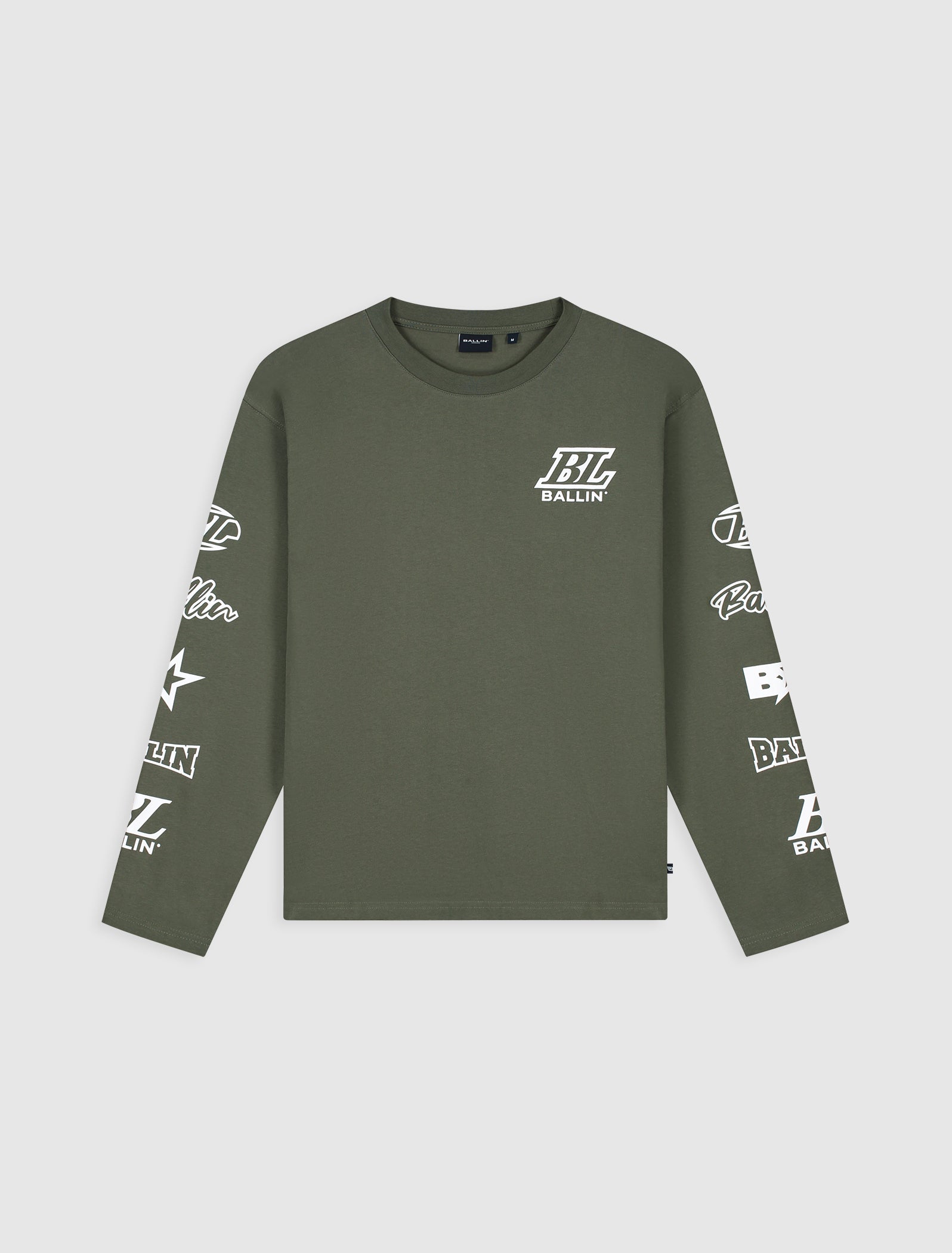 Stacked Logo Longsleeve T-shirt | Dark Army