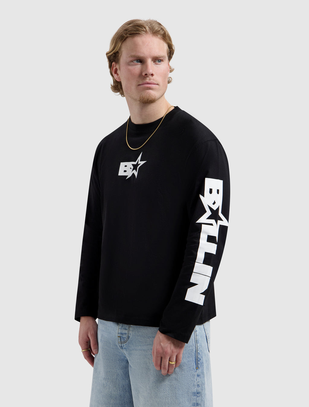 Monogram Star Longsleeve T-shirt | Black