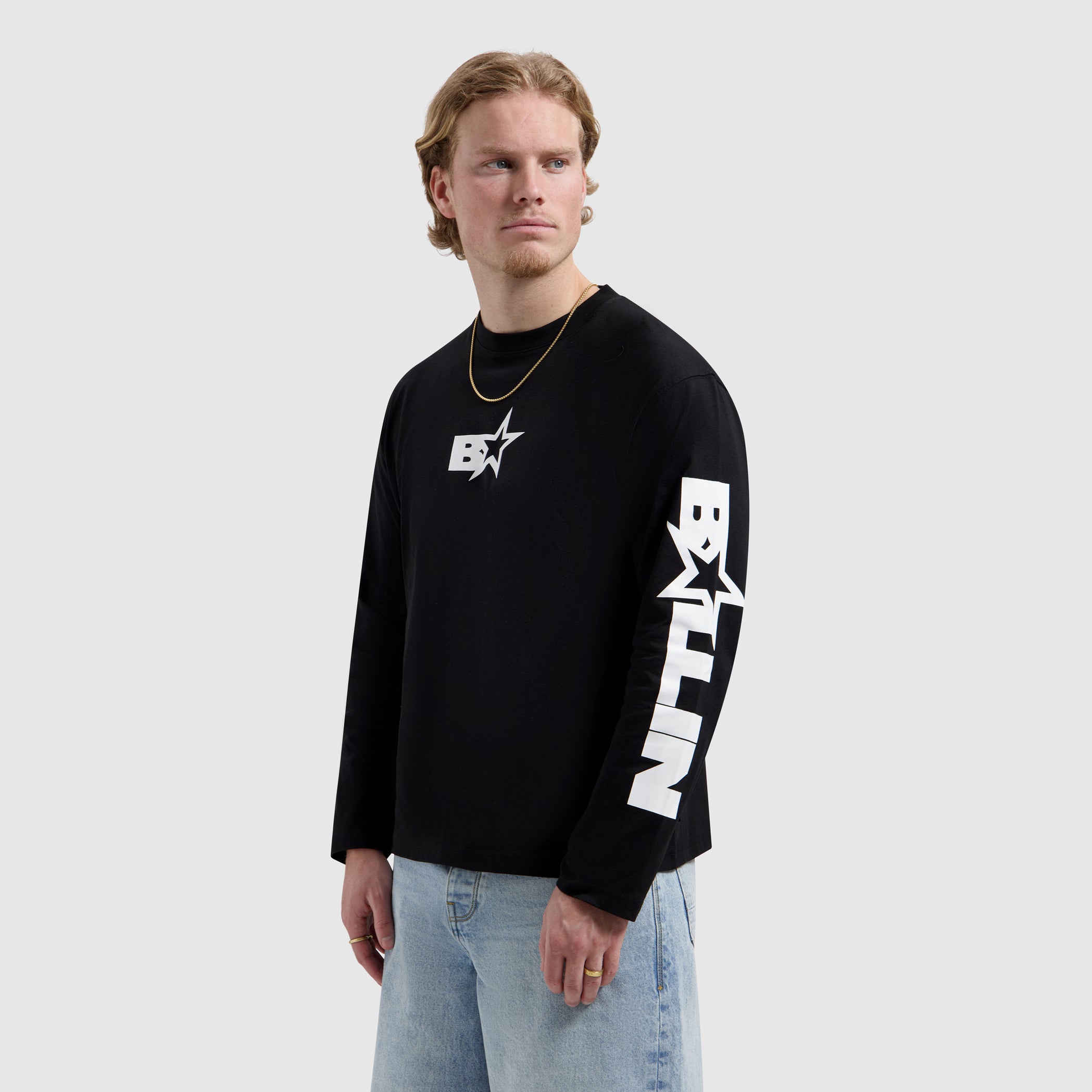 Monogram Star Longsleeve T-shirt | Black