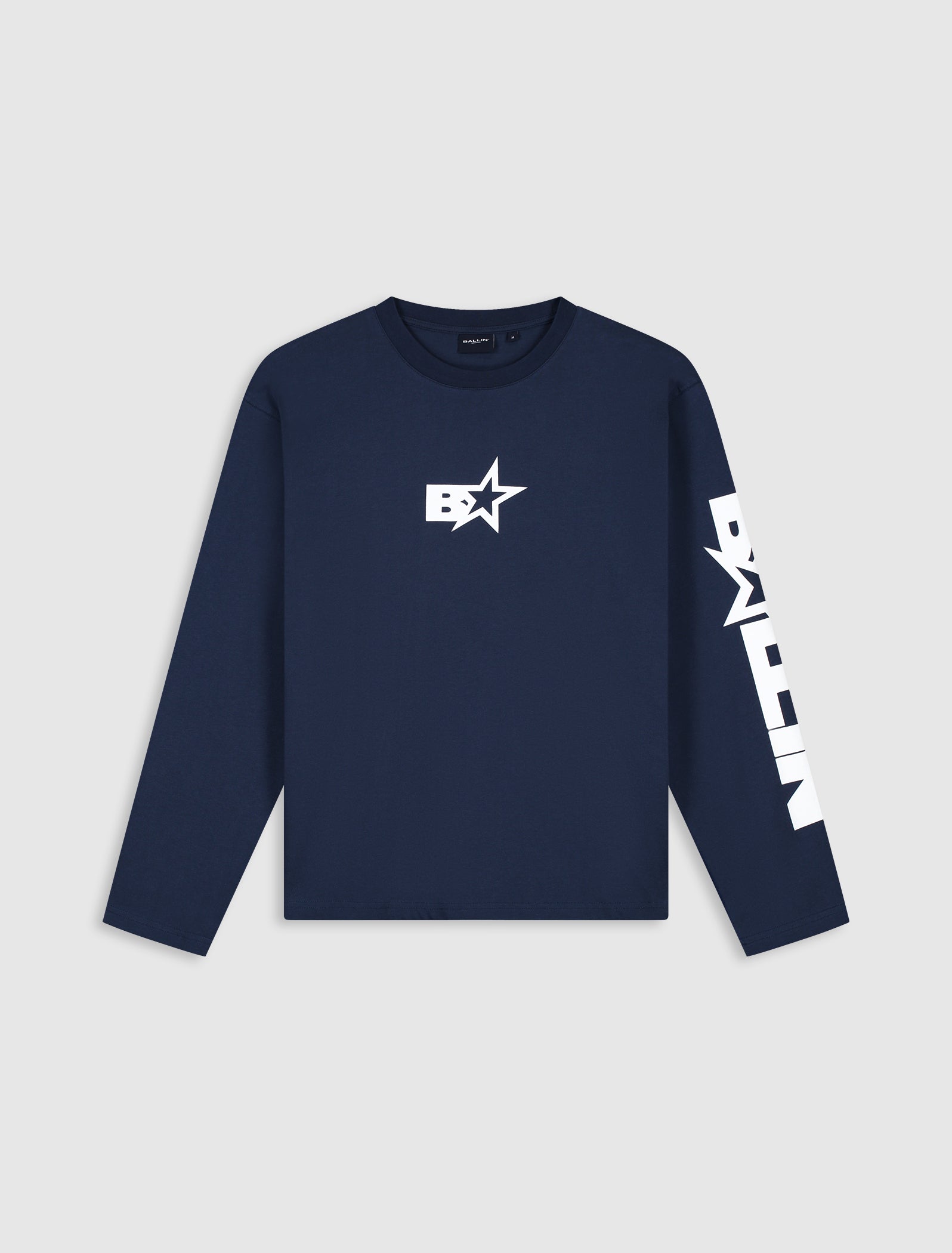 Monogram Star Longsleeve T-shirt | Navy