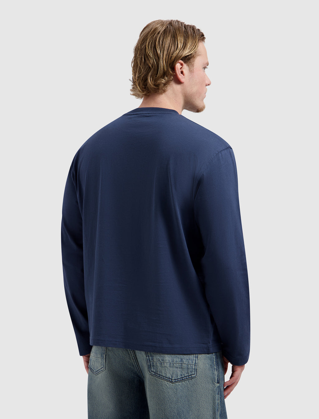 Monogram Star Longsleeve T-shirt | Navy