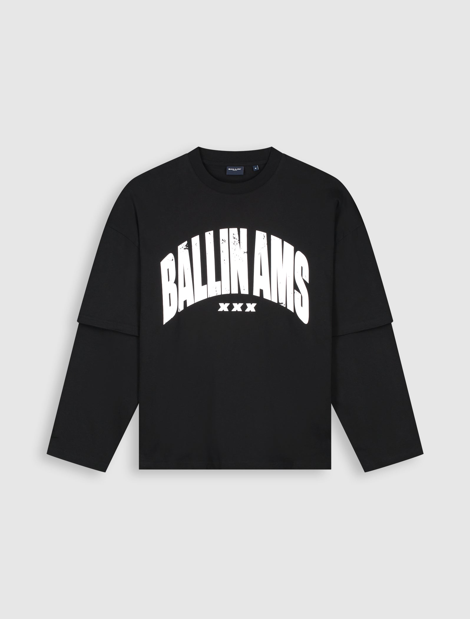 Ballin AMS Layered Longsleeve T-shirt | Black