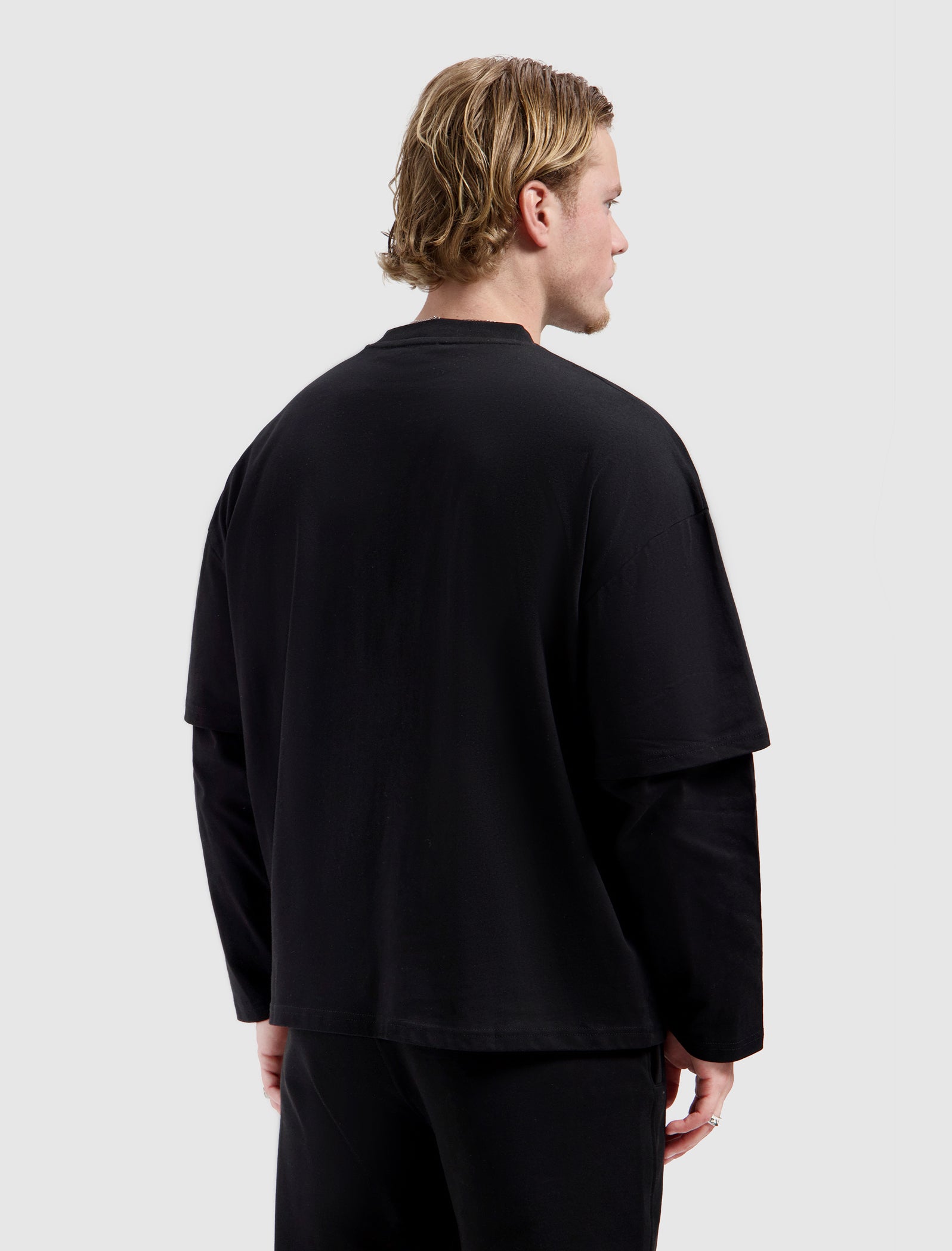 Ballin AMS Layered Longsleeve T-shirt | Black