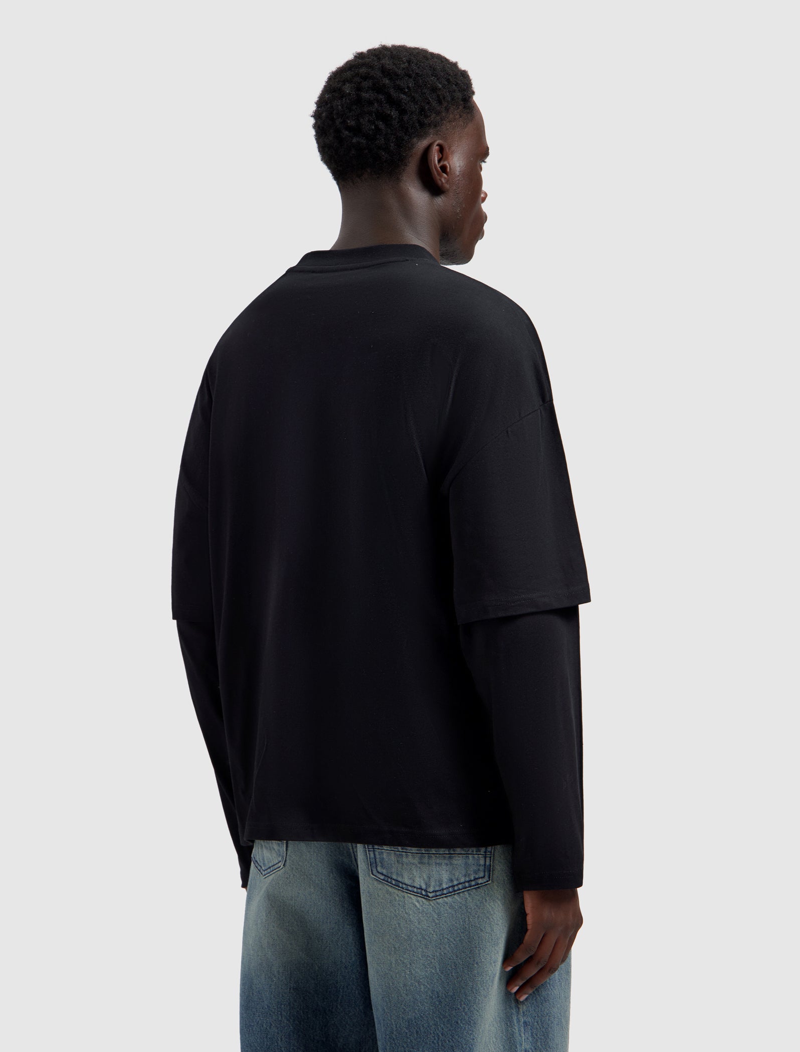 Ballin AMS Layered Longsleeve T-shirt | Black