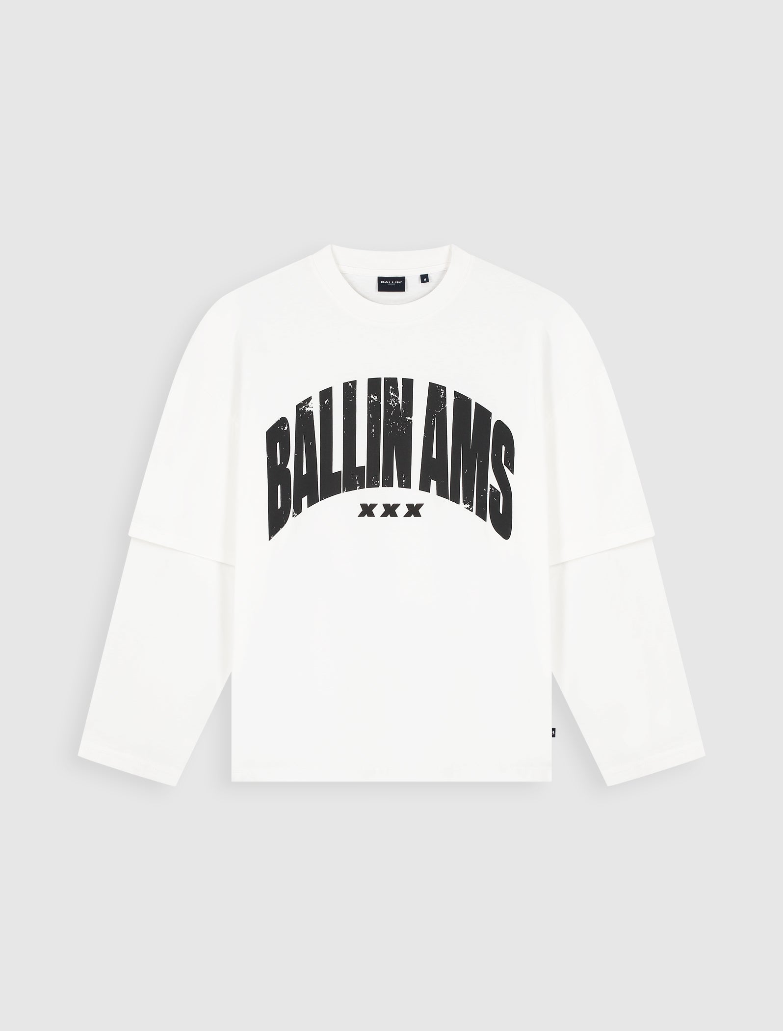 Ballin AMS Layered Longsleeve T-shirt | Off White