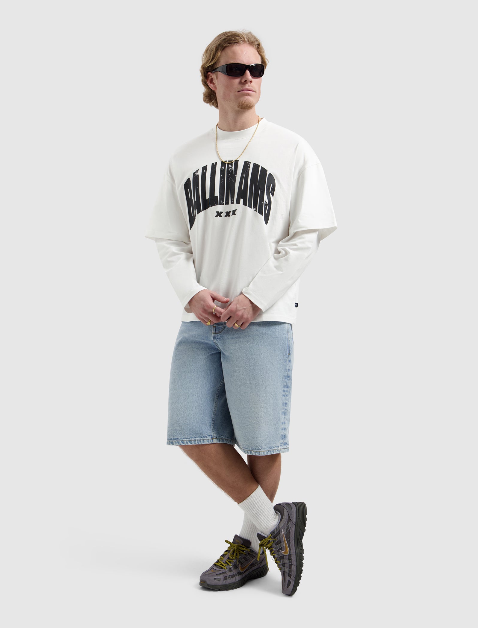 Ballin AMS Layered Longsleeve T-shirt | Off White