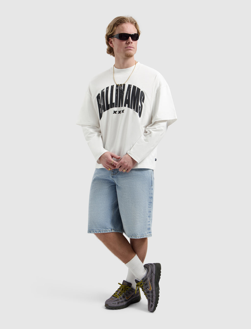 Ballin AMS Layered Longsleeve T-shirt | Off White