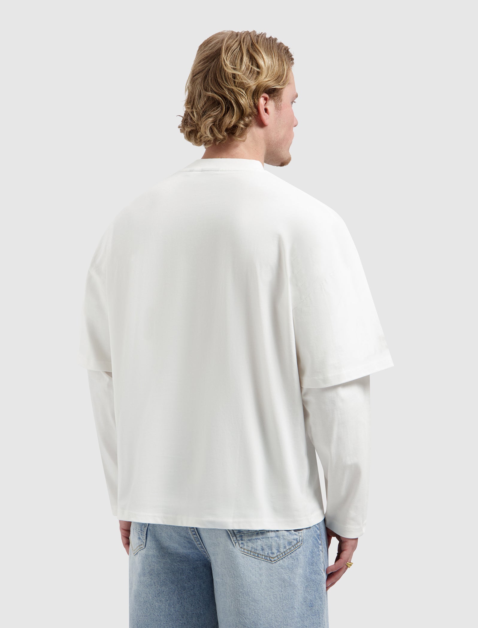 Ballin AMS Layered Longsleeve T-shirt | Off White