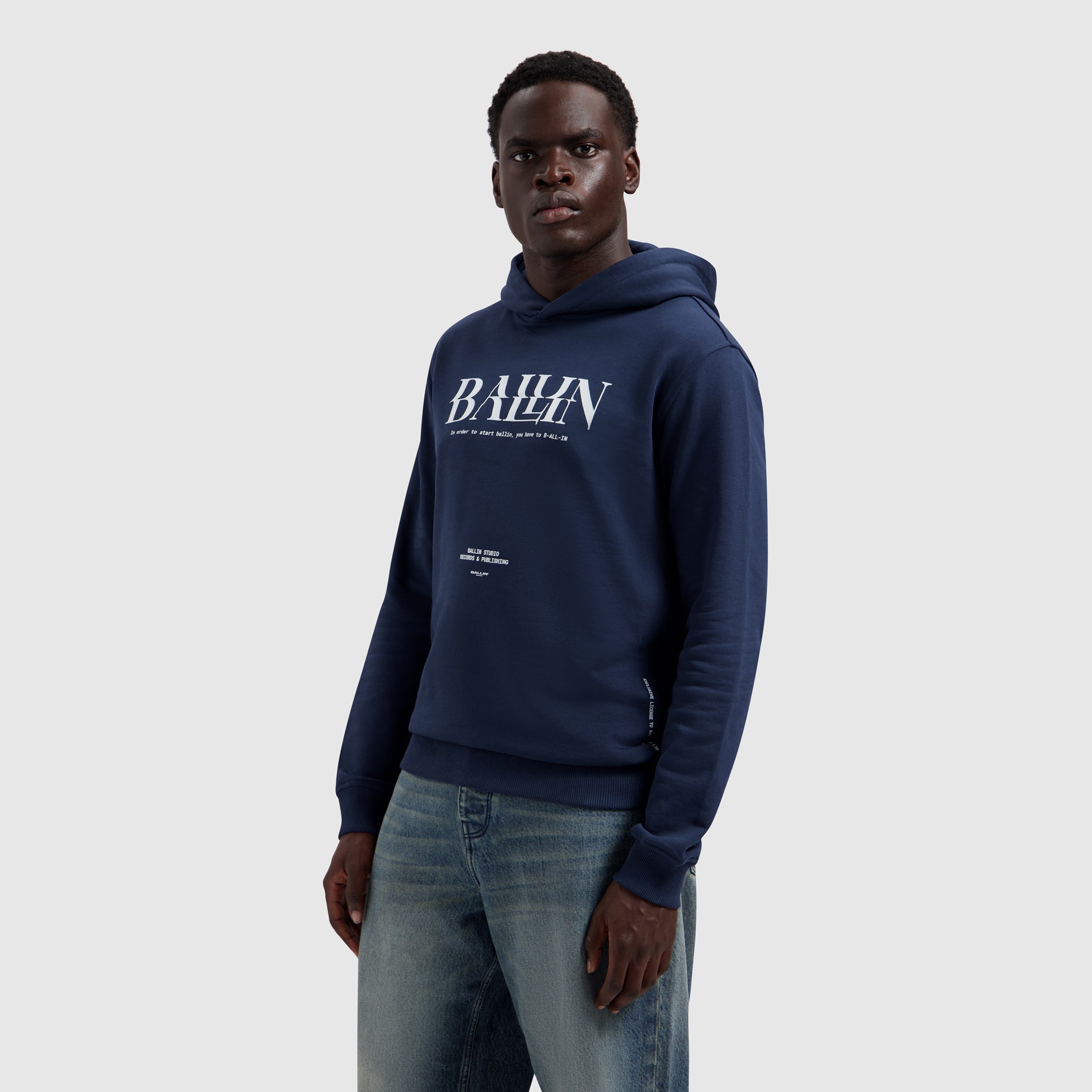 Glitch Logo Hoodie | Navy