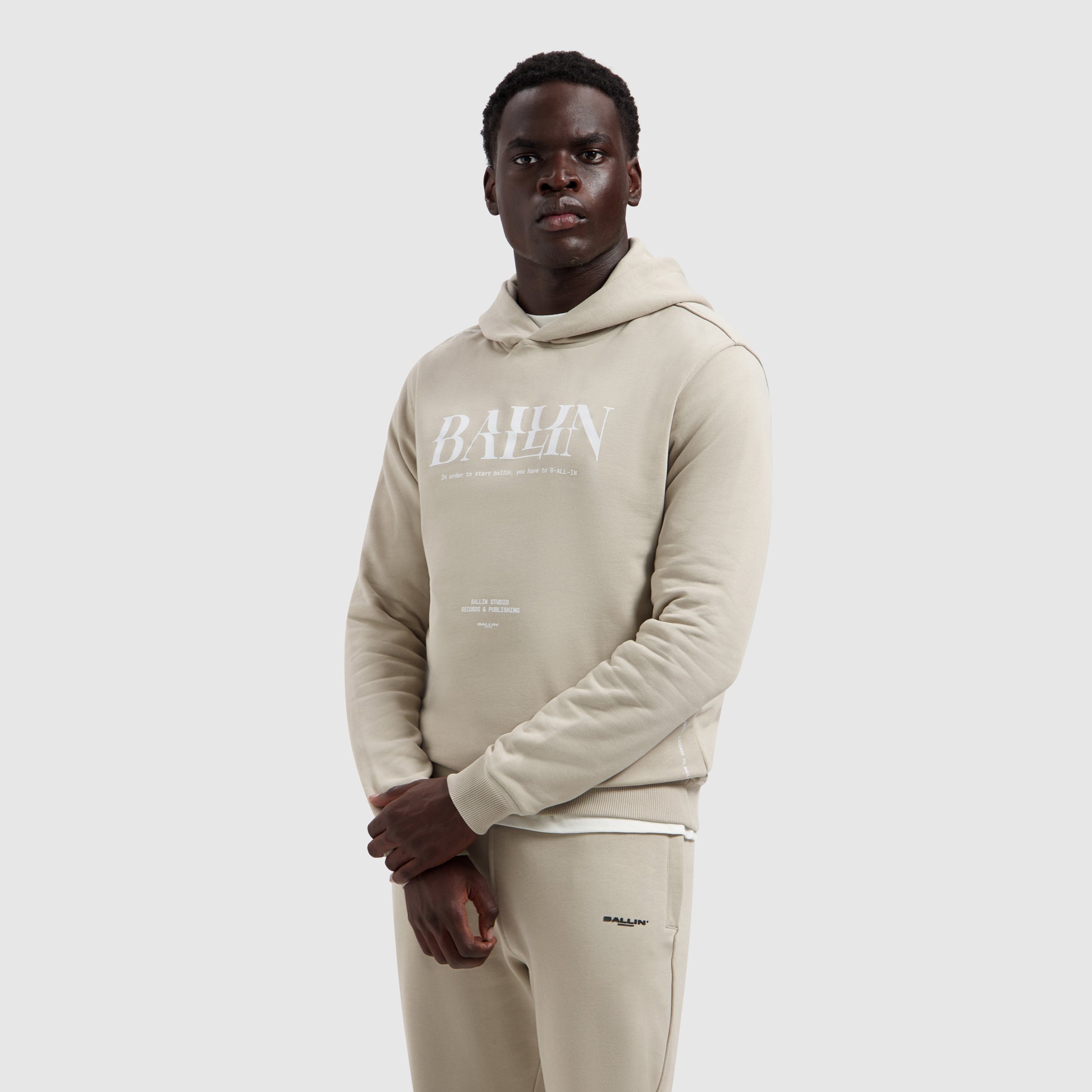 Glitch Logo Hoodie | Taupe