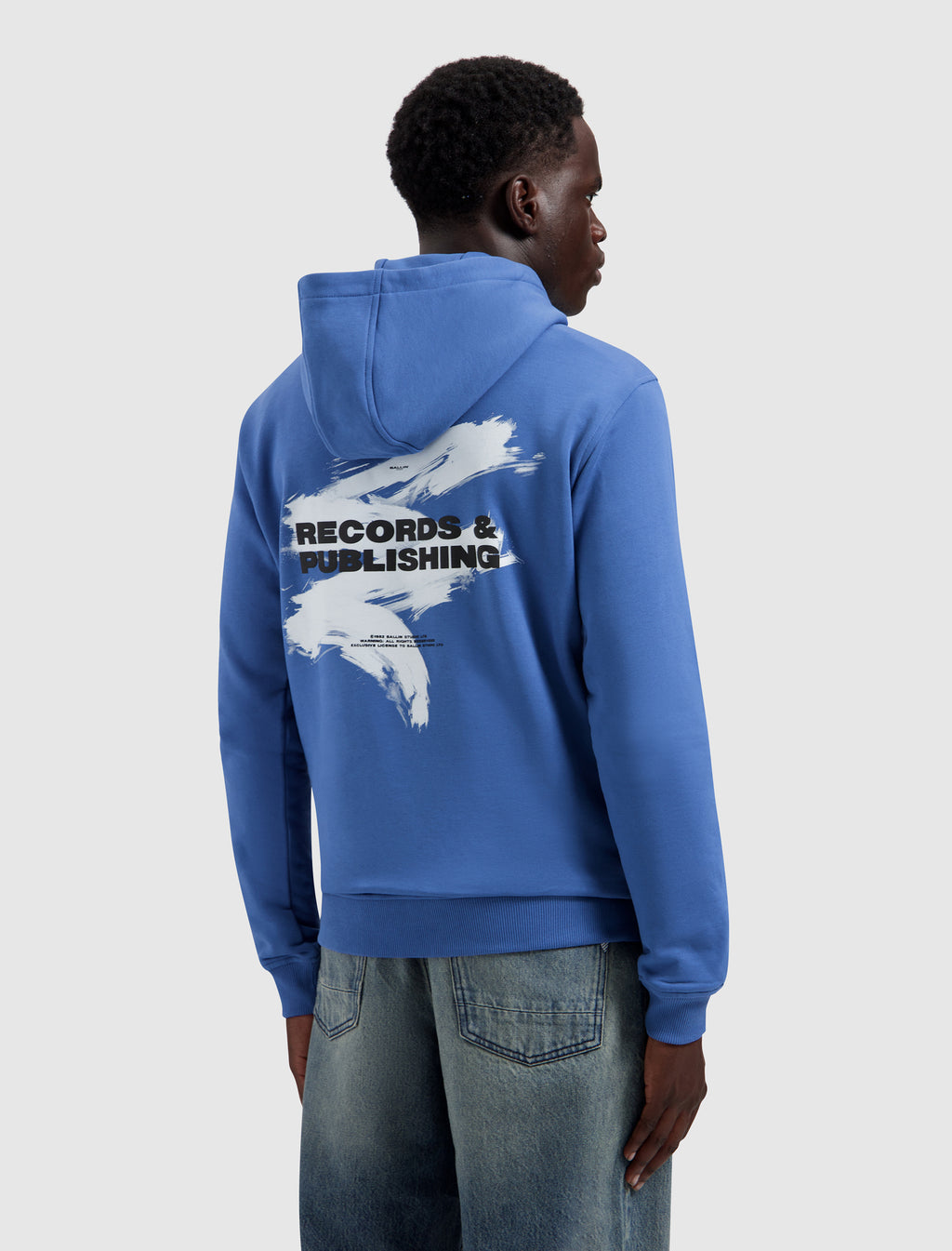Records & Publishing Hoodie | Faded Cobalt