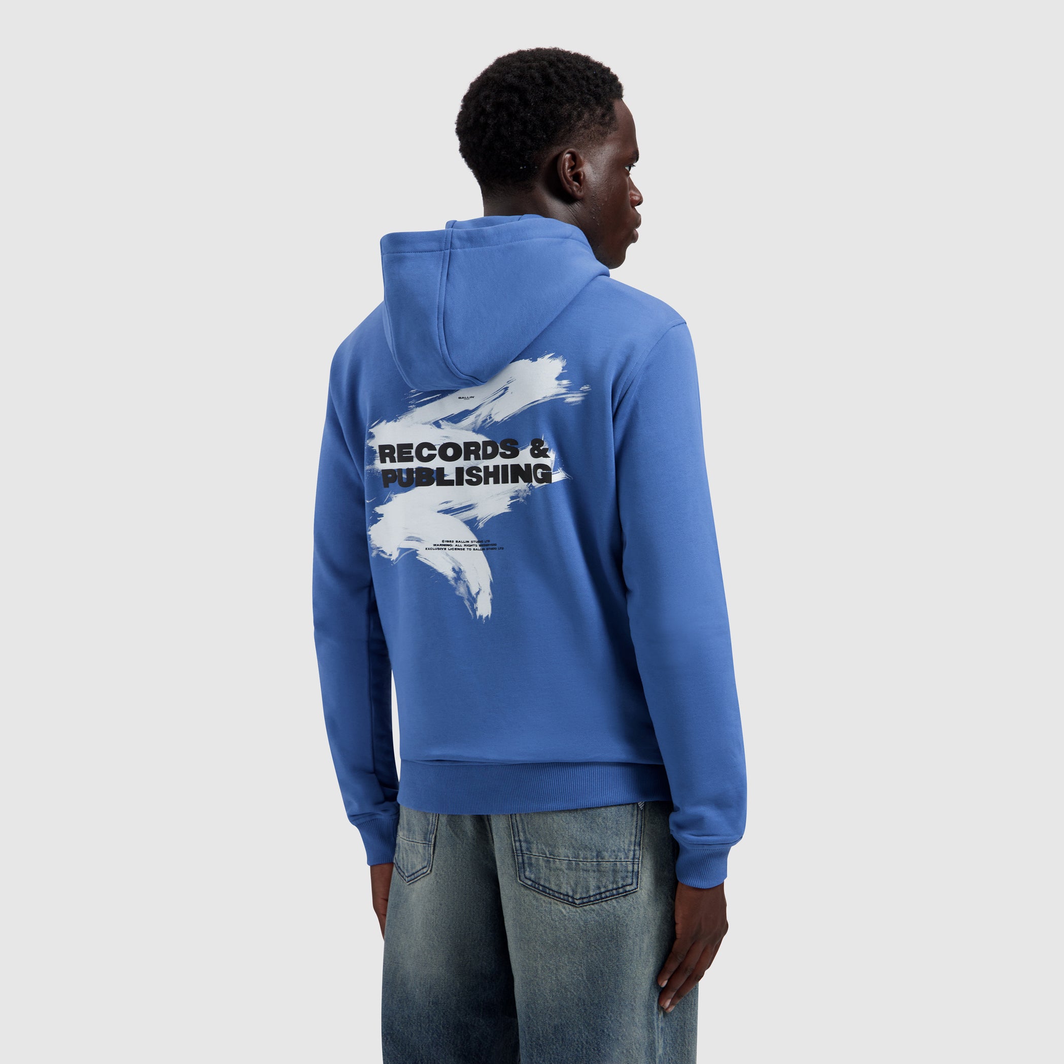 Records & Publishing Hoodie | Faded Cobalt