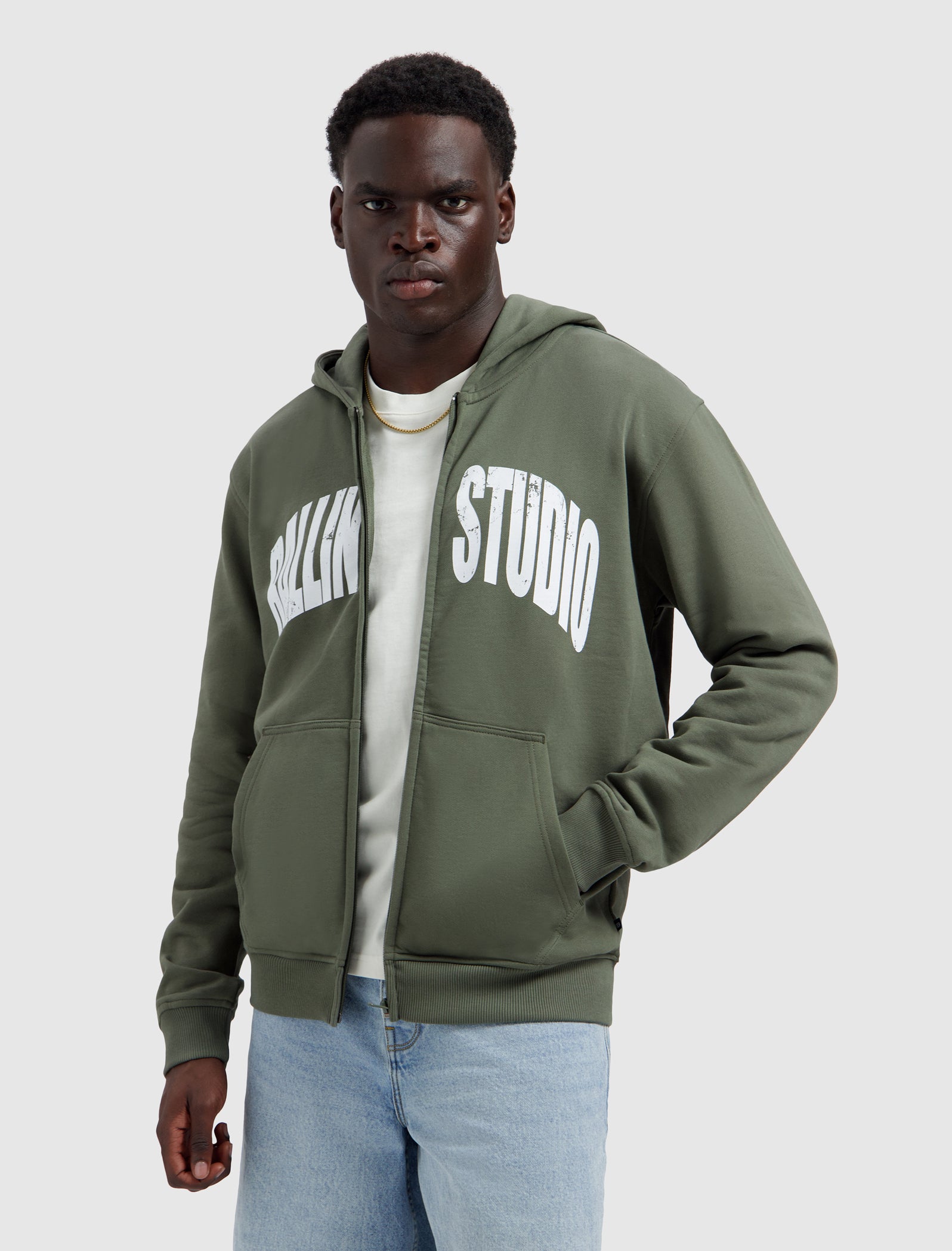 Ballin Studio Hooded Vest | Dark Army