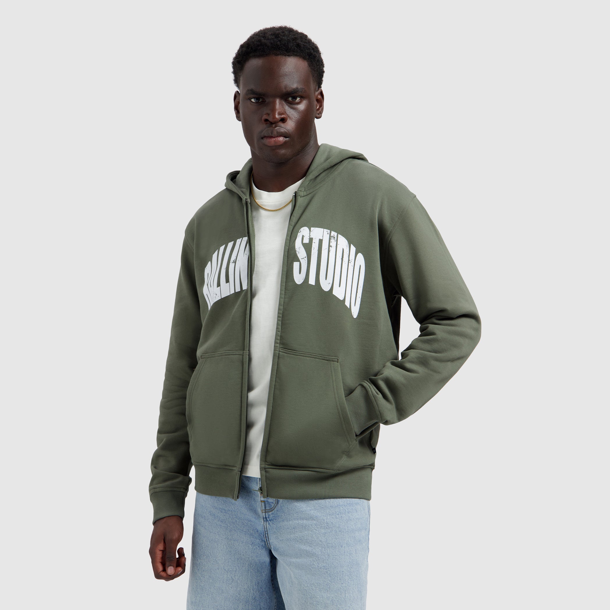 Ballin Studio Hooded Vest | Dark Army