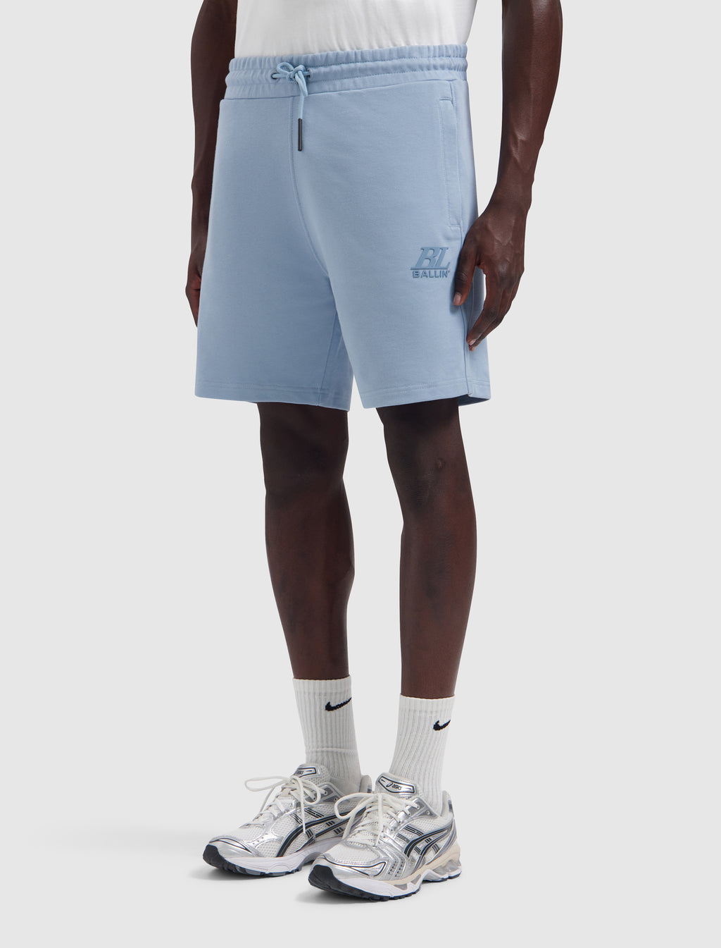 Monogram Short | Blue Grey