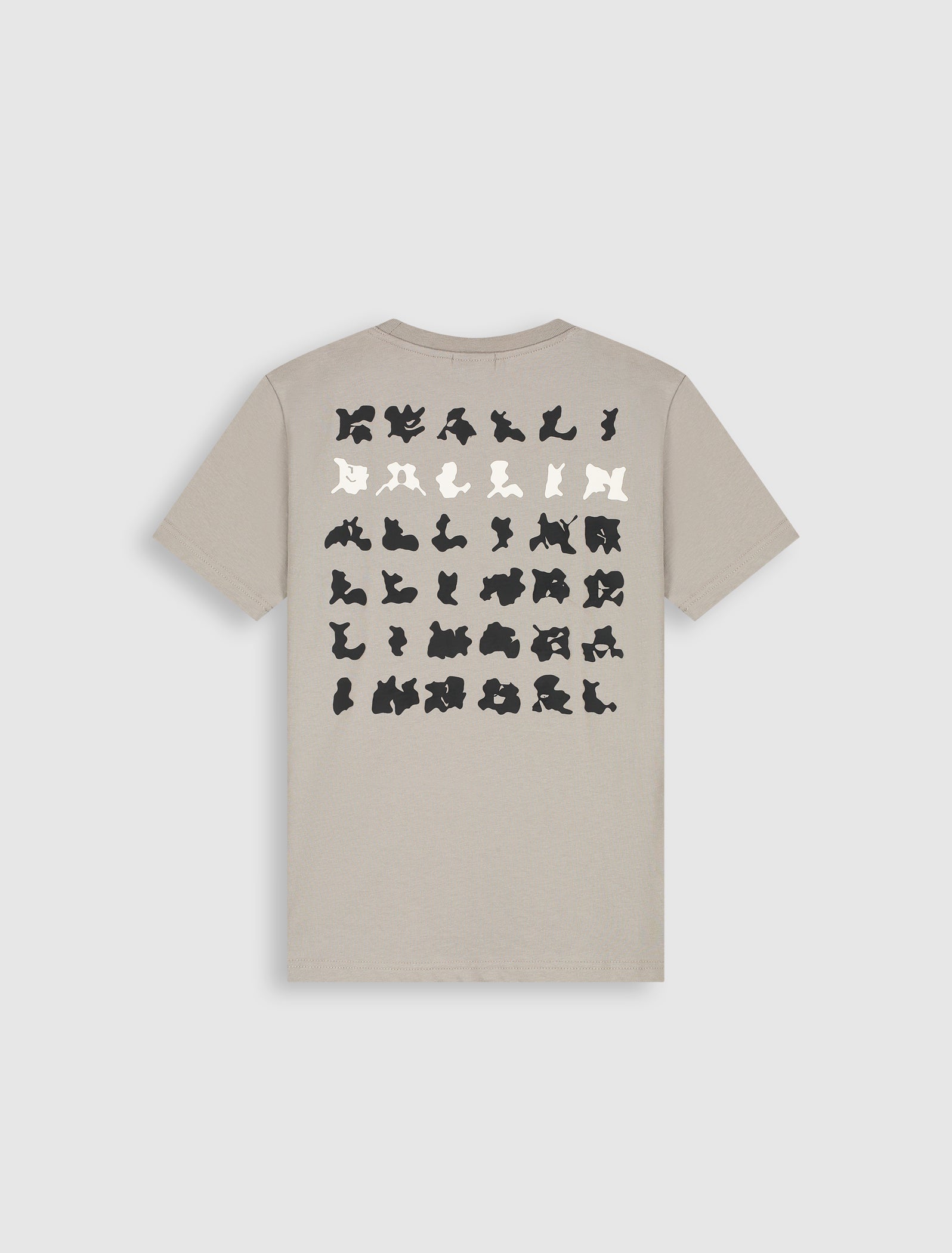 Junior Abstract Letter T-shirt | Taupe