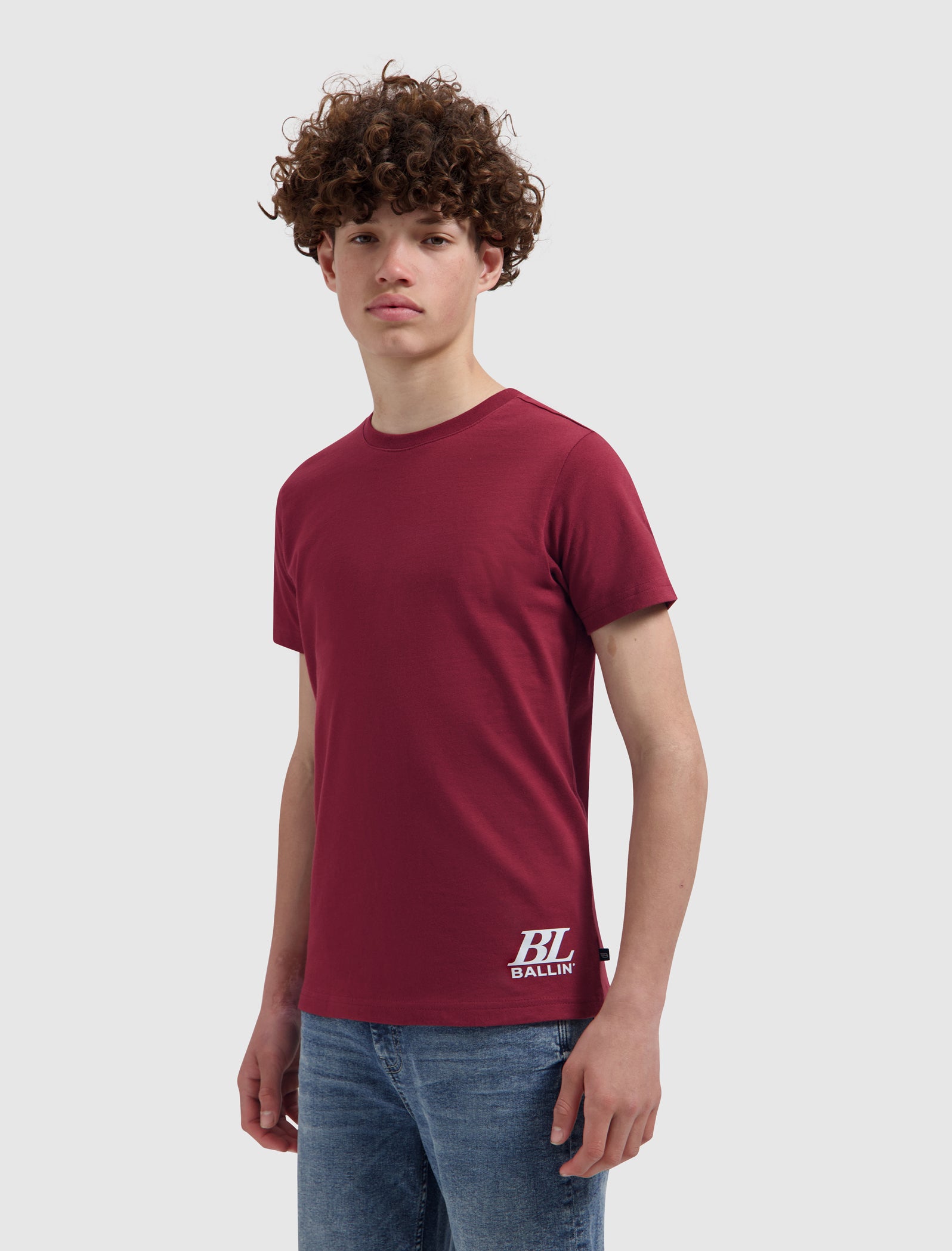 Junior Upside Out T-shirt | Bordeaux