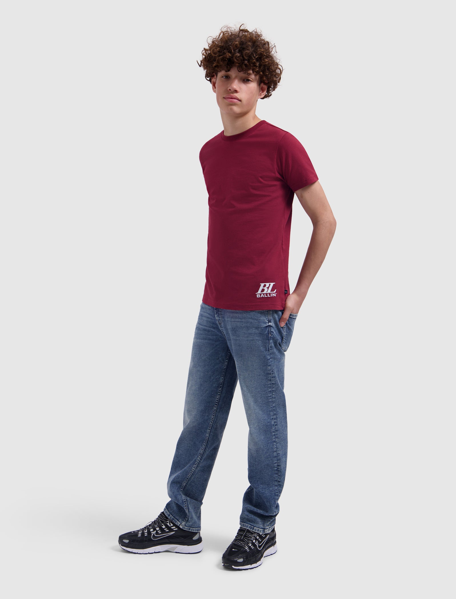 Junior Upside Out T-shirt | Bordeaux