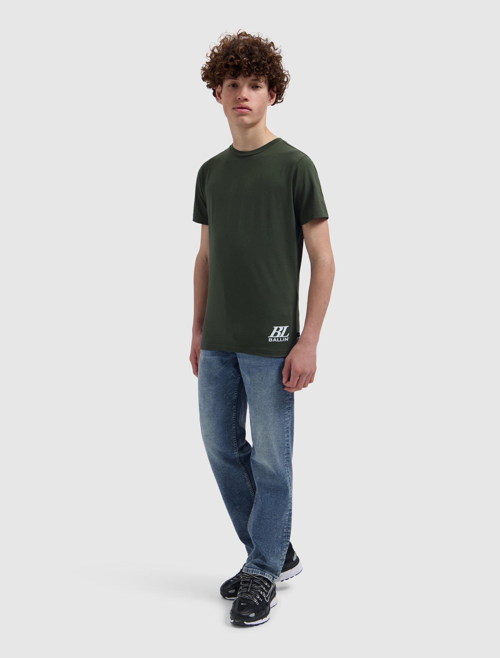 Junior Upside Out T-shirt | Olive