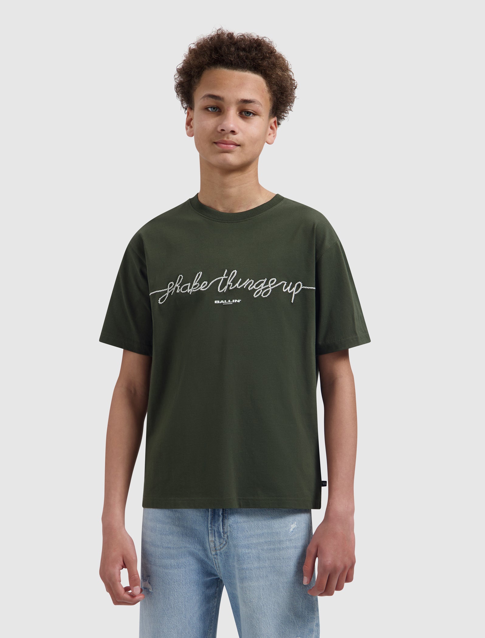 Junior Shake Things Up T-shirt | Olive