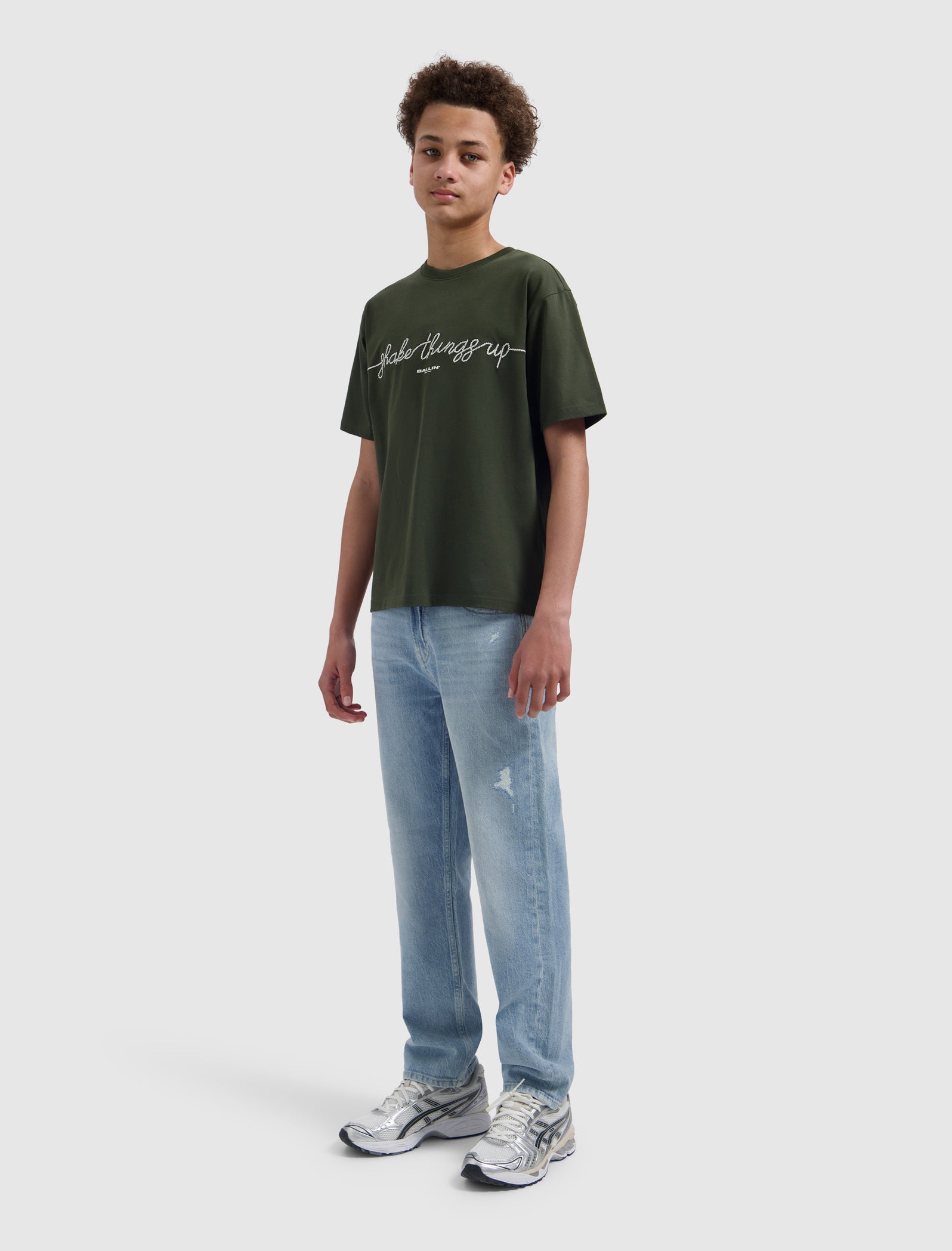 Junior Shake Things Up T-shirt | Olive