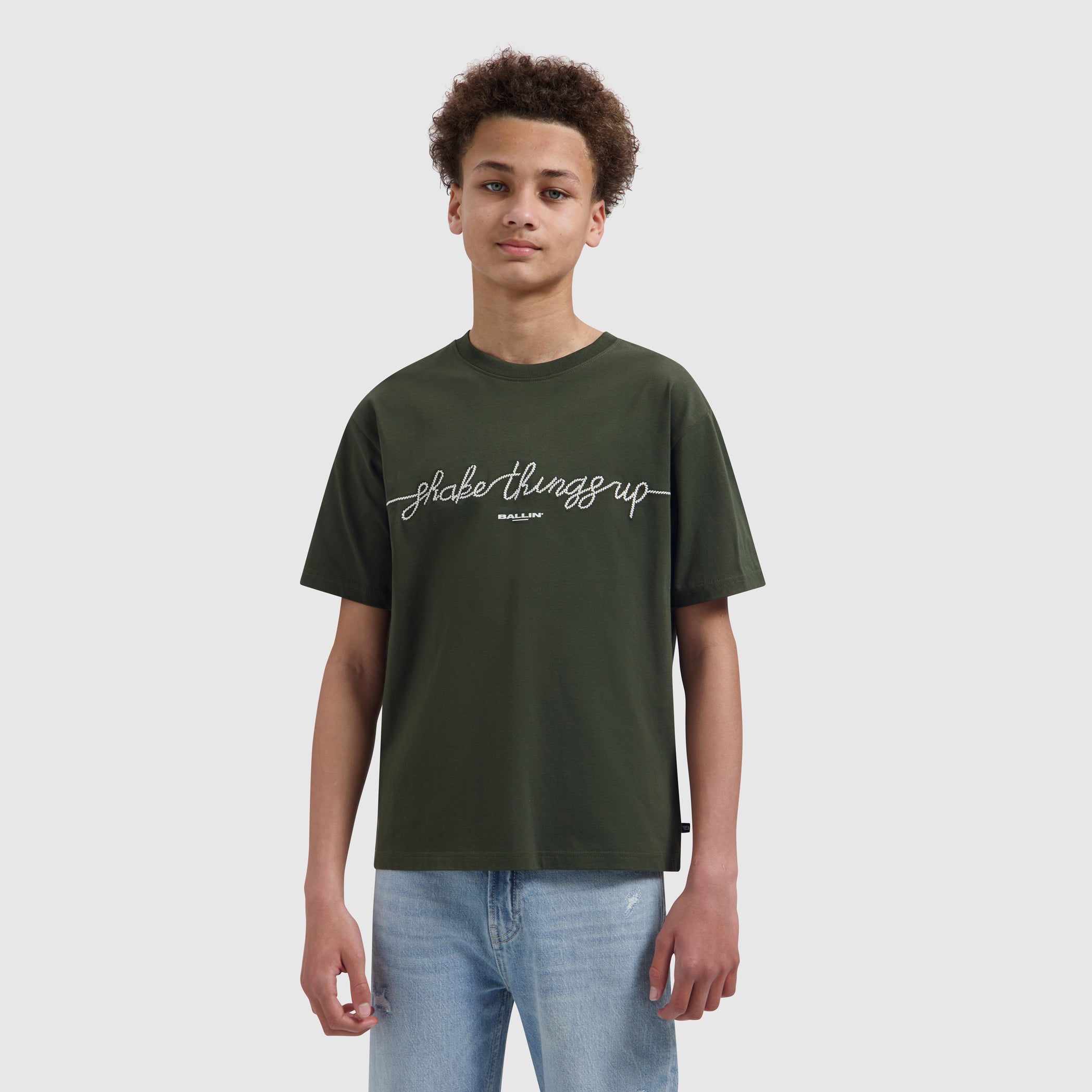 Junior Shake Things Up T-shirt | Olive