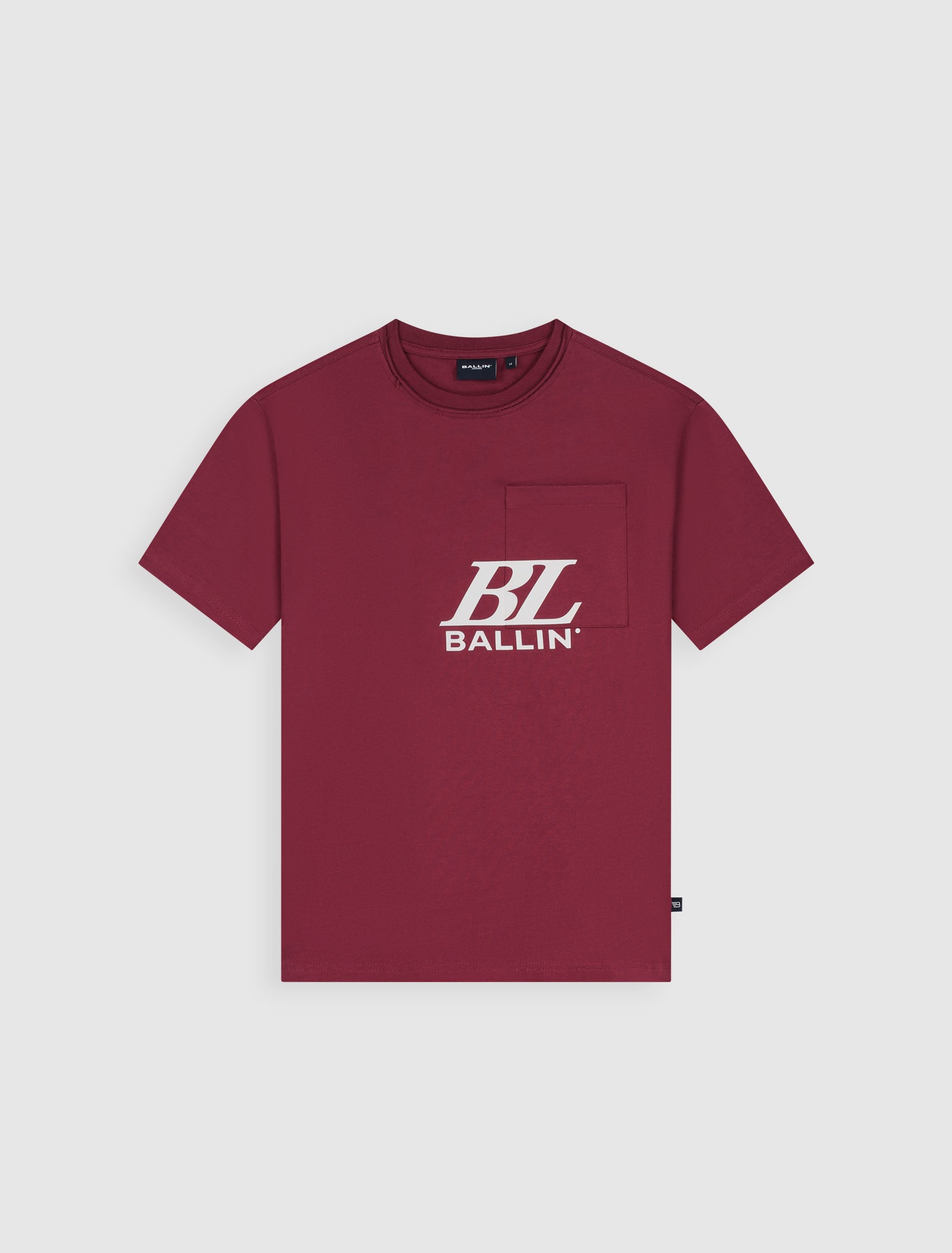 Junior Monogram Pocket T-shirt | Bordeaux