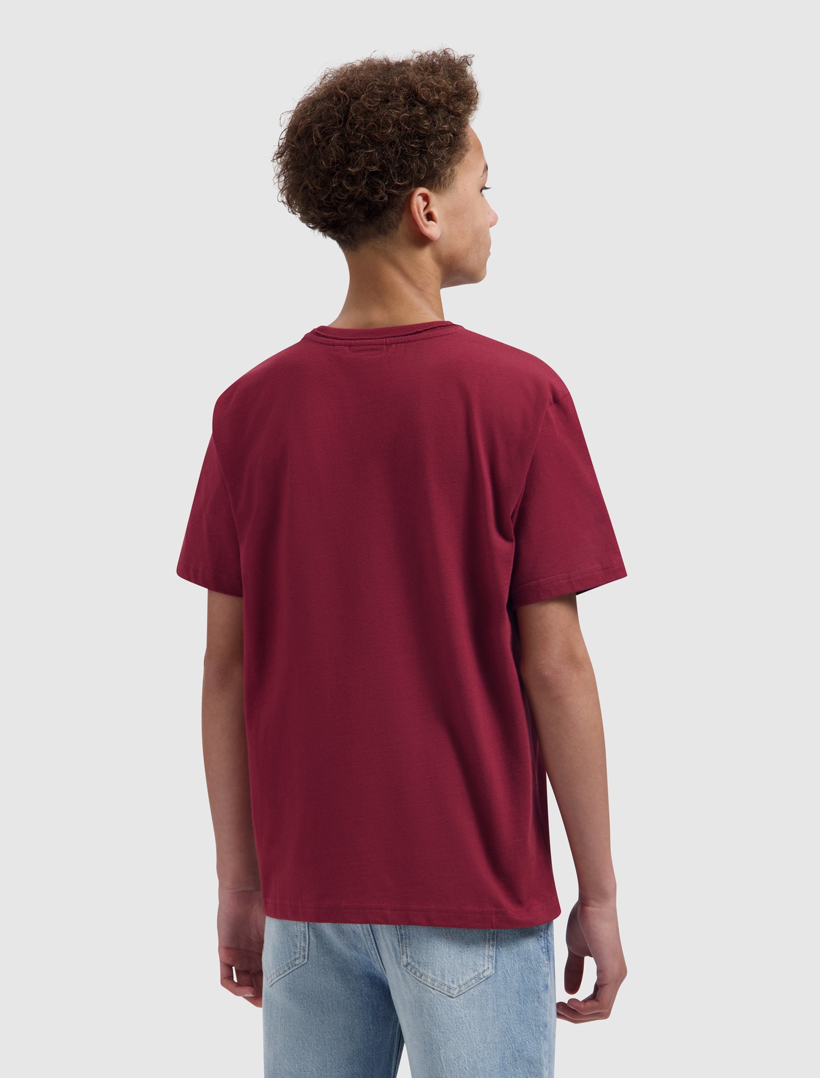 Junior Monogram Pocket T-shirt | Bordeaux