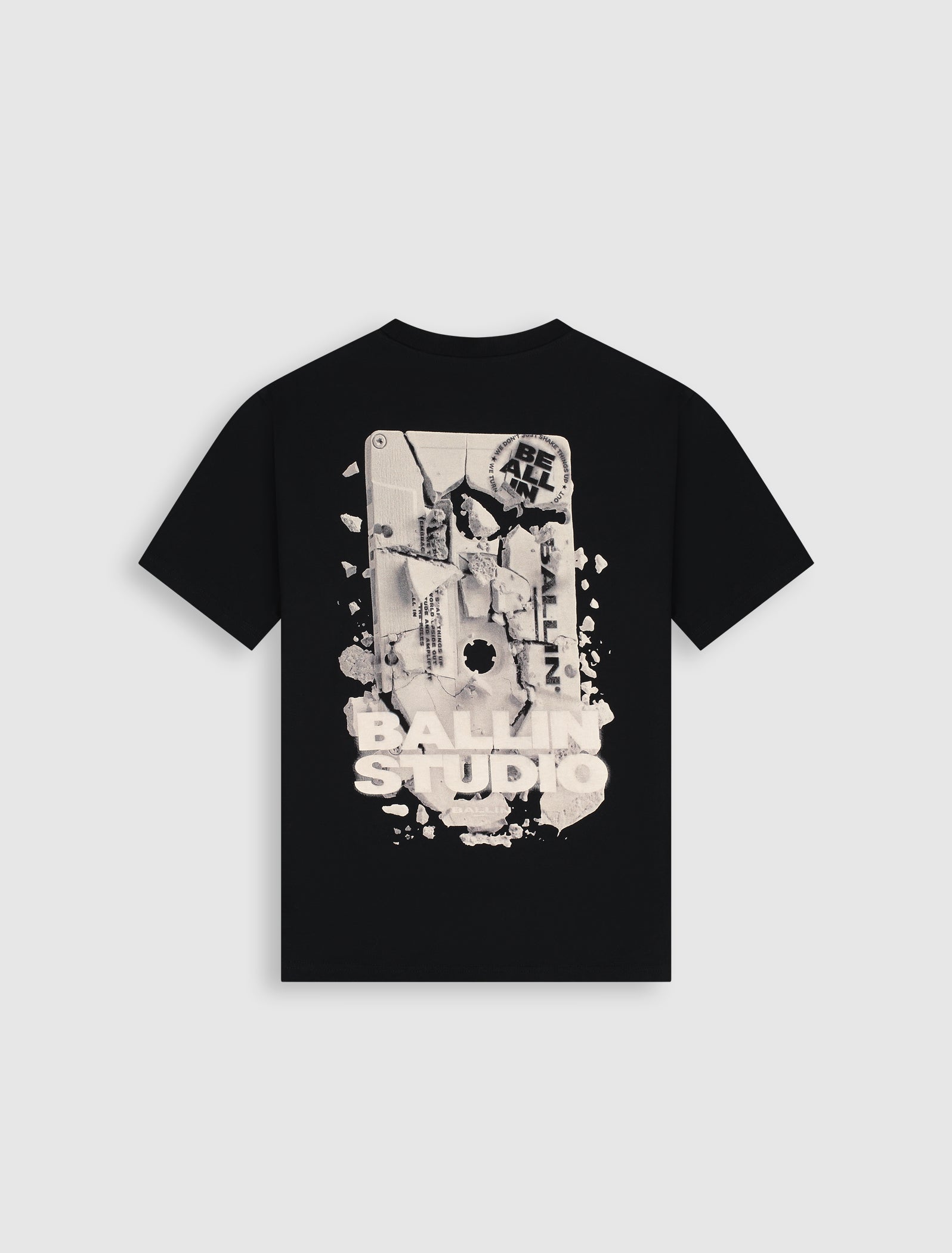 Junior Exploding Cassette Tape T-shirt | Black