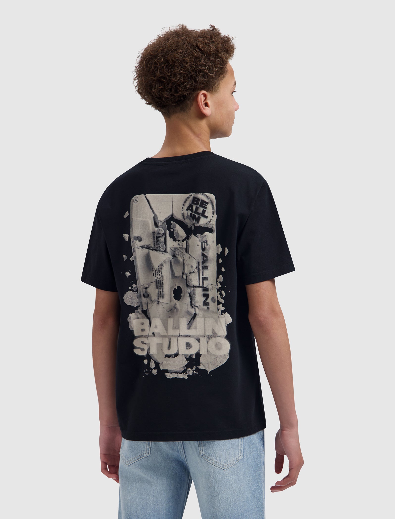 Junior Exploding Cassette Tape T-shirt | Black
